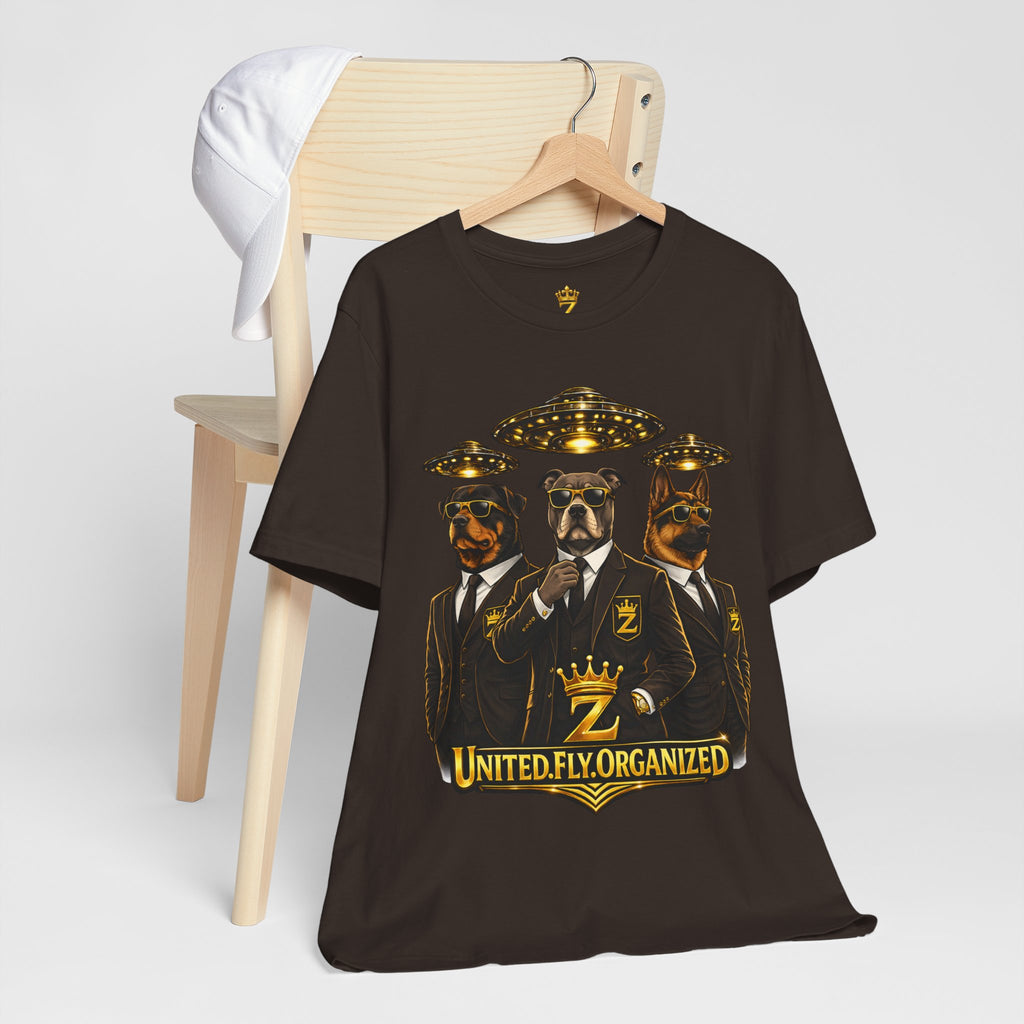 COMING SOON... United. Fly. Organized. Graphic Tee (Gold) Printify