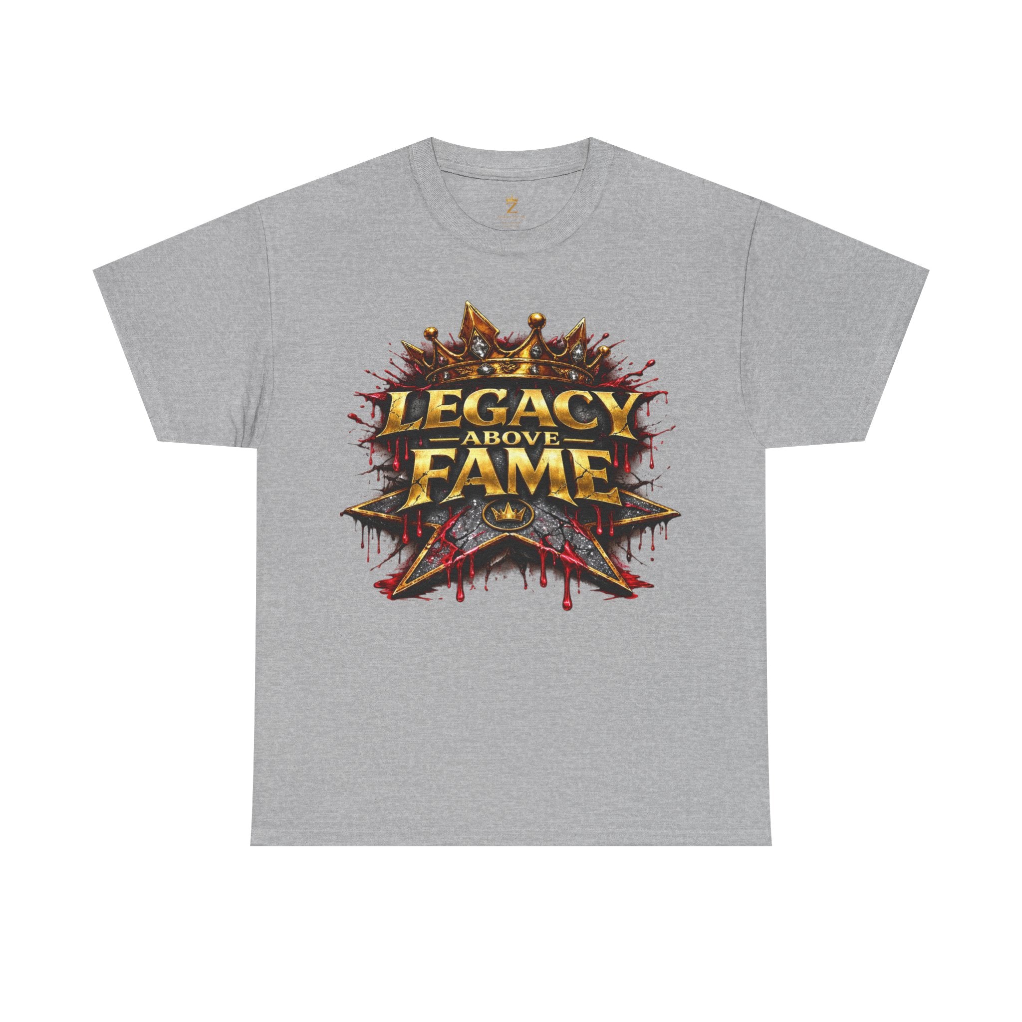 Adult Legacy Above Fame Graphic T-Shirt (Red Drip) - Zealous For All