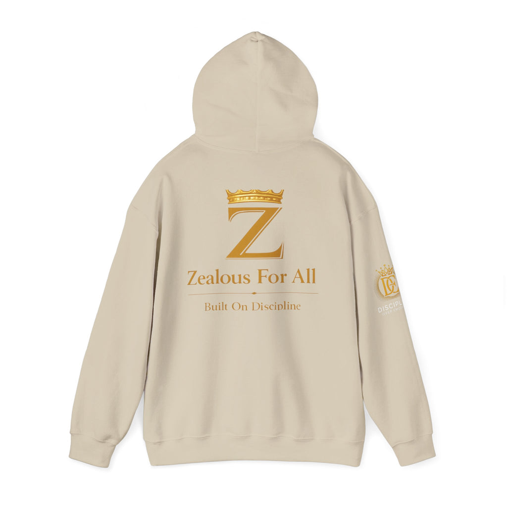 Zealous For All Crown Z Hoodie — Premium White Logo Sweatshirt - Zealous For All