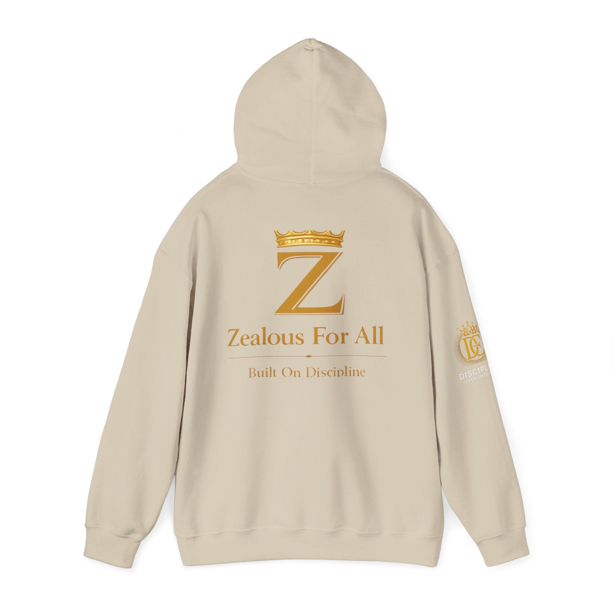 Zealous For All Crown Z Hoodie — Premium White Logo Sweatshirt - Zealous For All