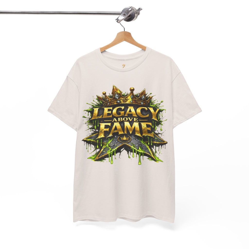 Adult Legacy Above Fame Graphic T-Shirt (Lime Green Drip) - Zealous For All