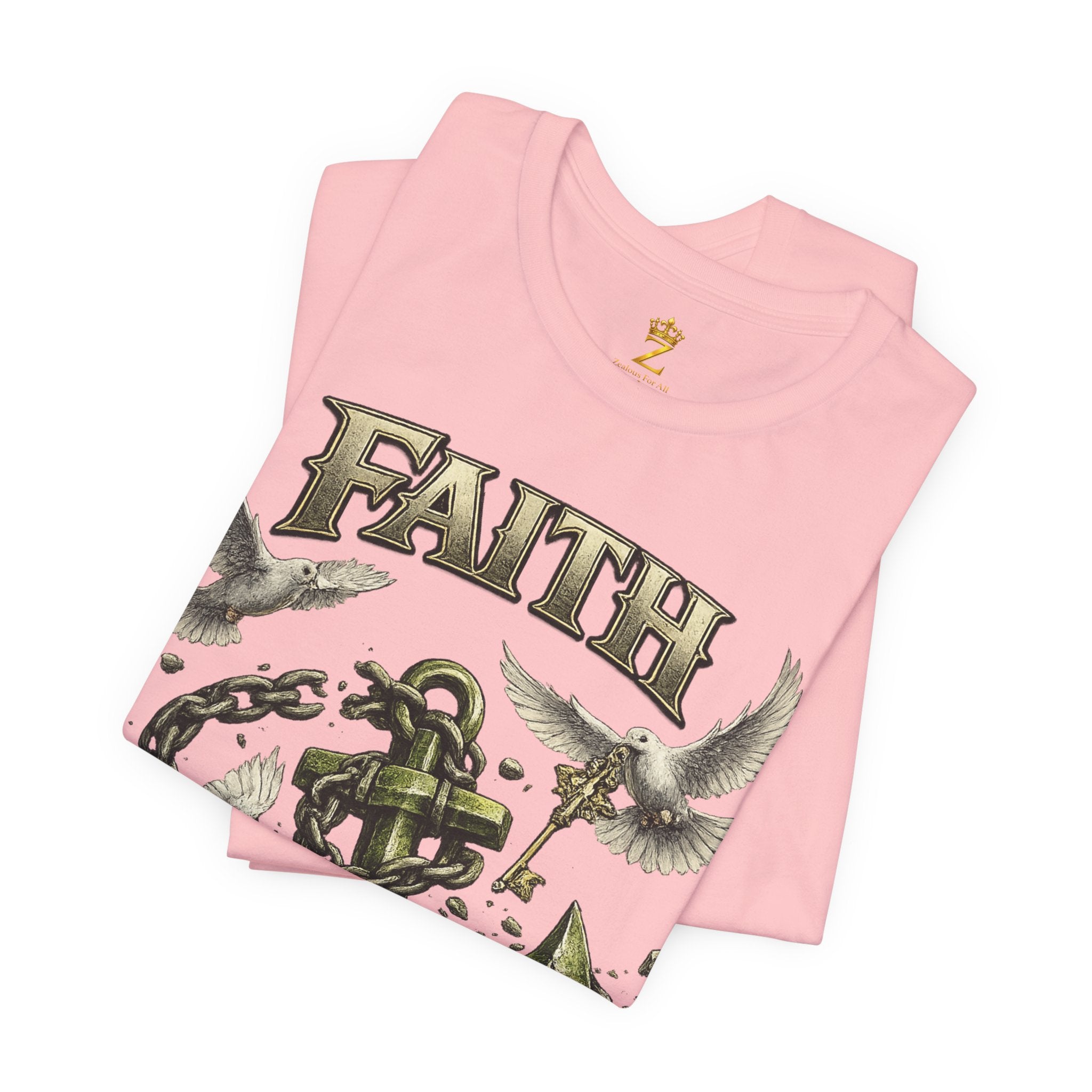 Faith Prevails T‑Shirt (Green Anchor) Printify