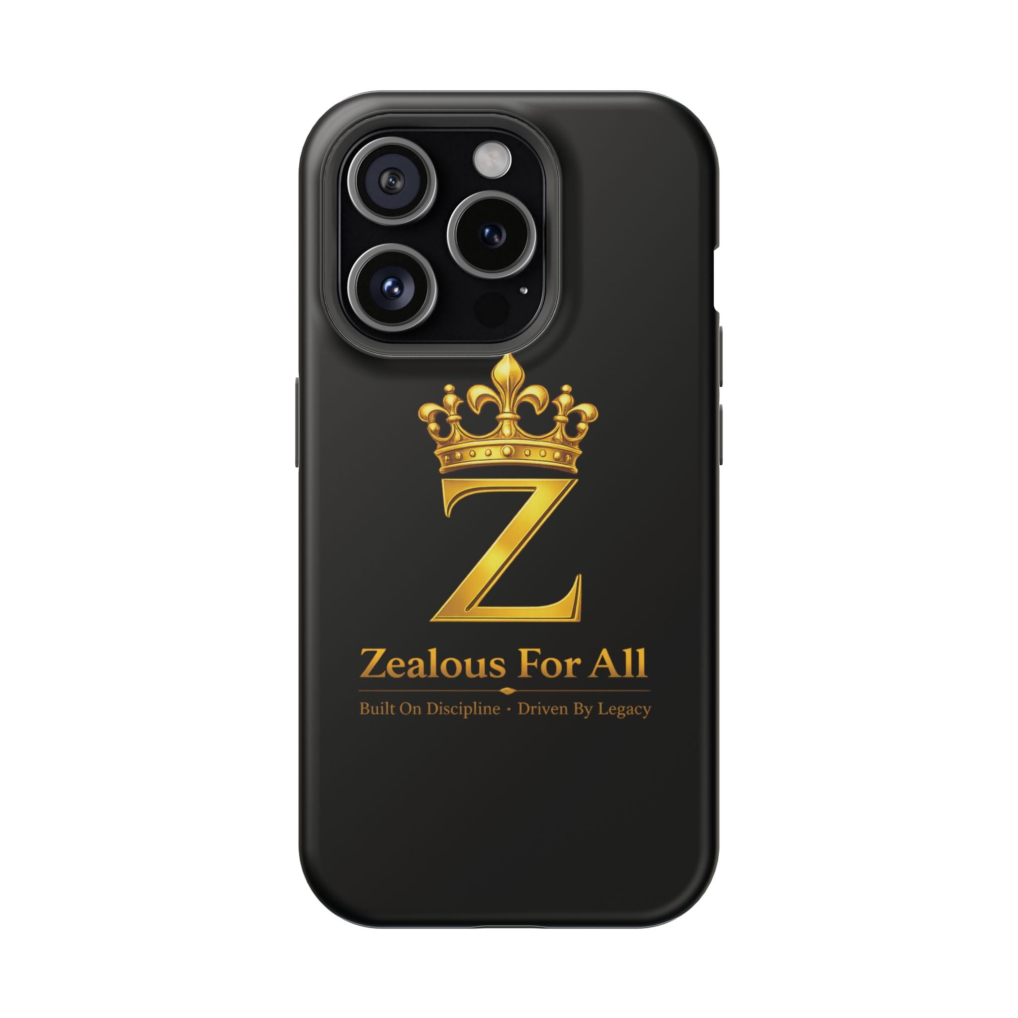 ZFA Phone Case  — "Zealous For All" Gold Crown Impact-Resistant Case Printify