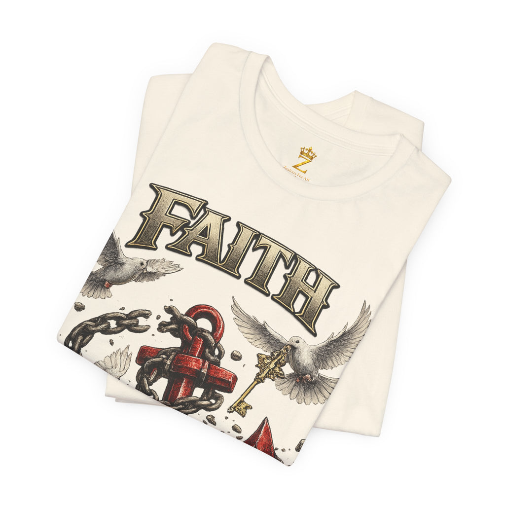 Faith Prevails T‑Shirt (Red Anchor) Printify