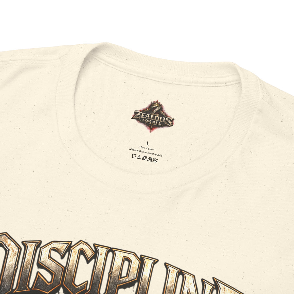 Discipline Over Emotions Graphic T-Shirt (Red Heart) Printify