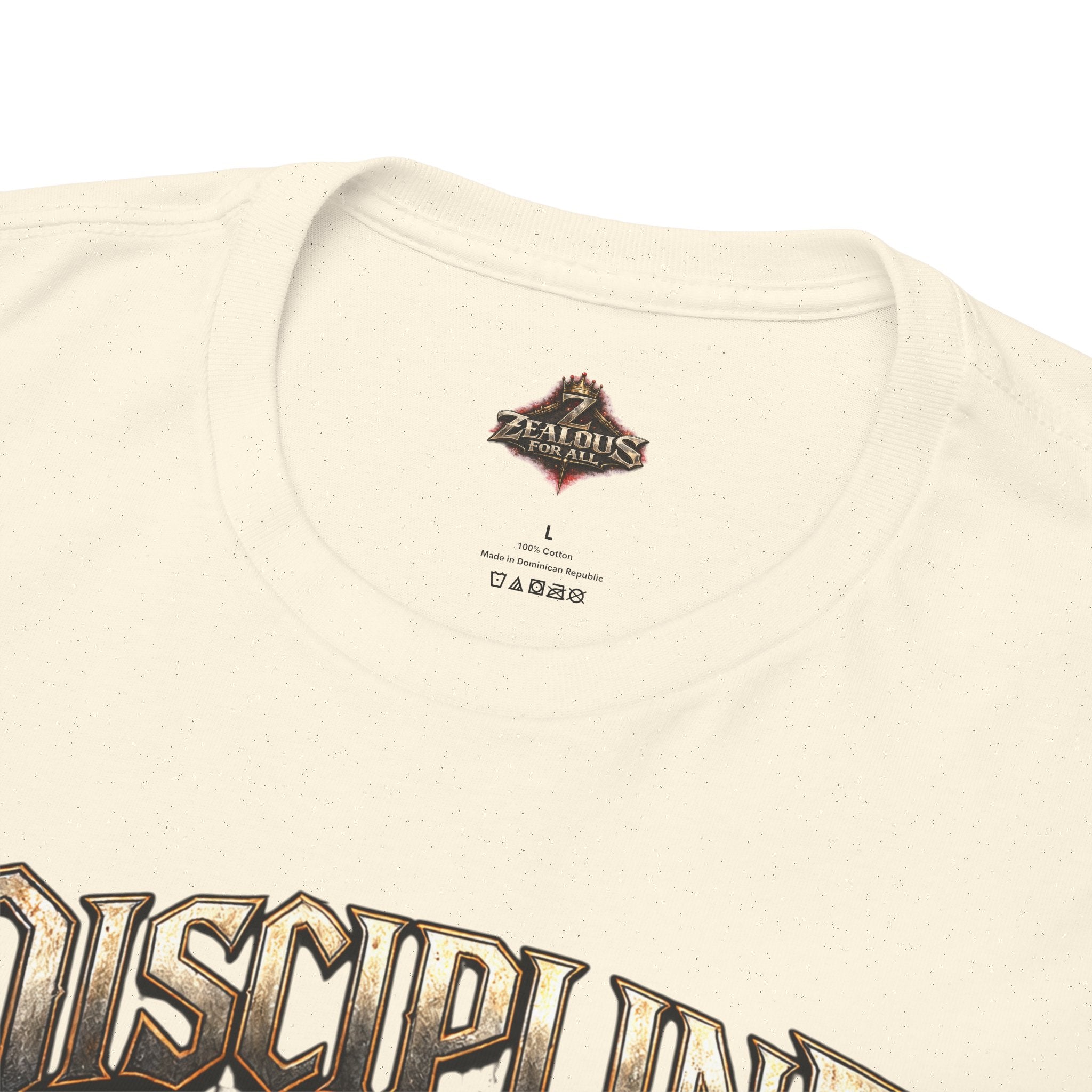 Discipline Over Emotions Graphic T-Shirt (Red Heart) Printify