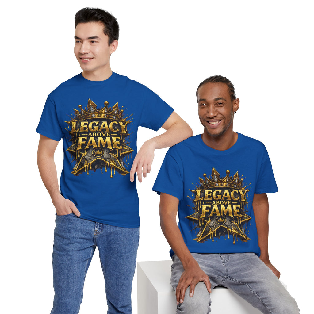 Adult Legacy Above Fame Graphic T-Shirt (Gold Drip) - Zealous For All
