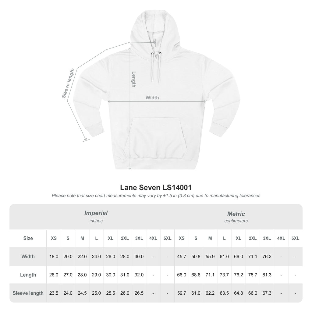ZFA Premium Hoodie (White Words) Printify