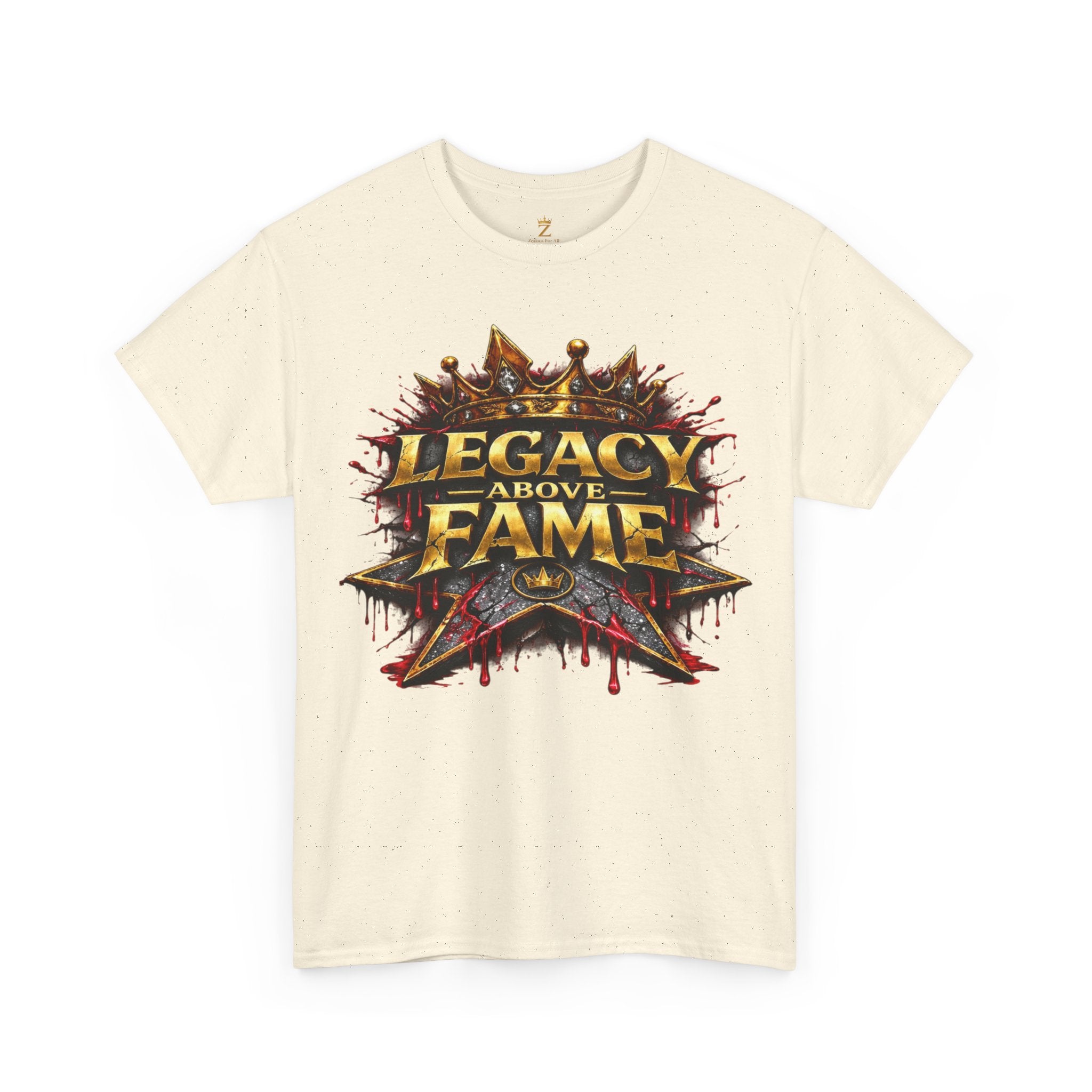 Adult Legacy Above Fame Graphic T-Shirt (Red Drip) - Zealous For All