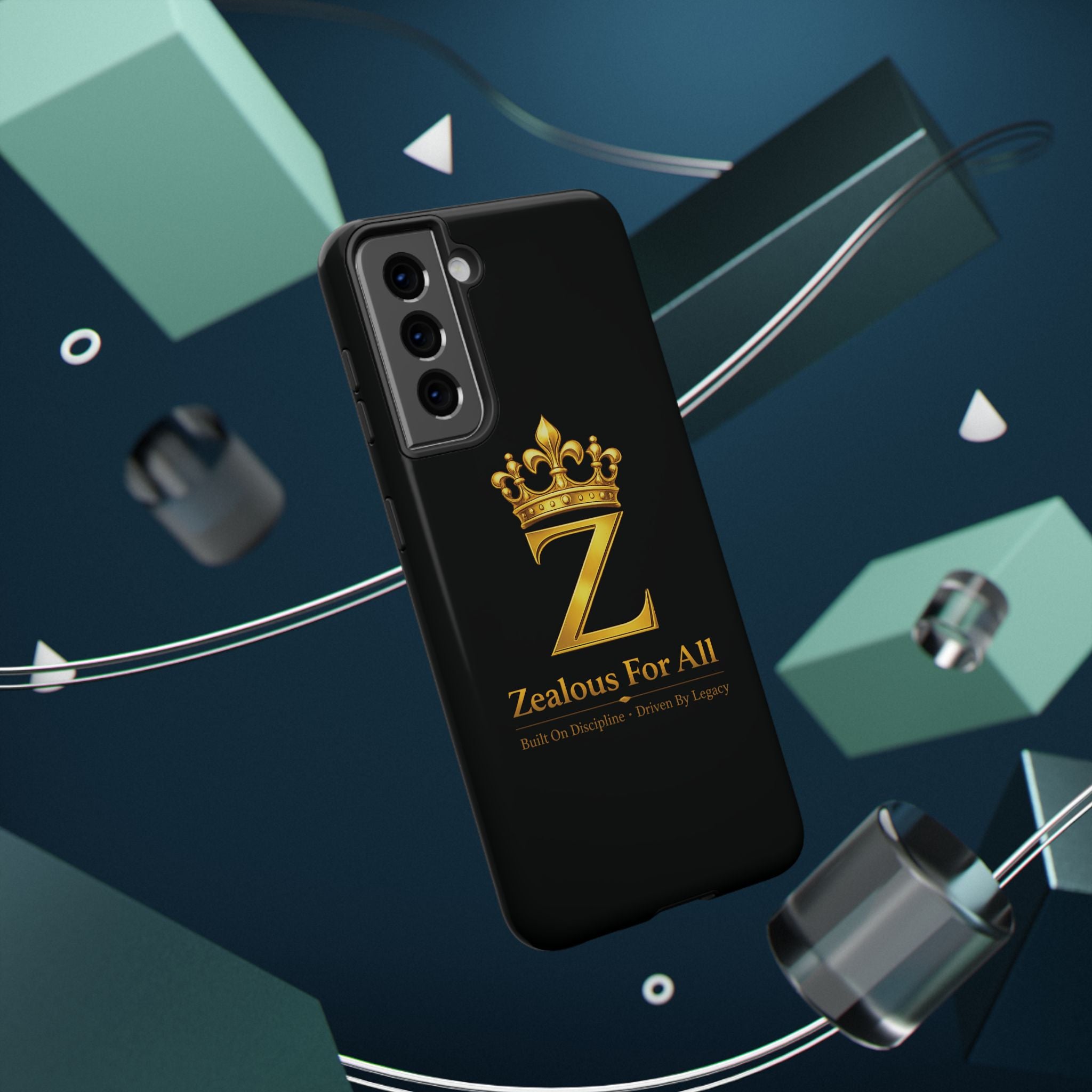 ZFA Phone Case  — "Zealous For All" Gold Crown Impact-Resistant Case Printify