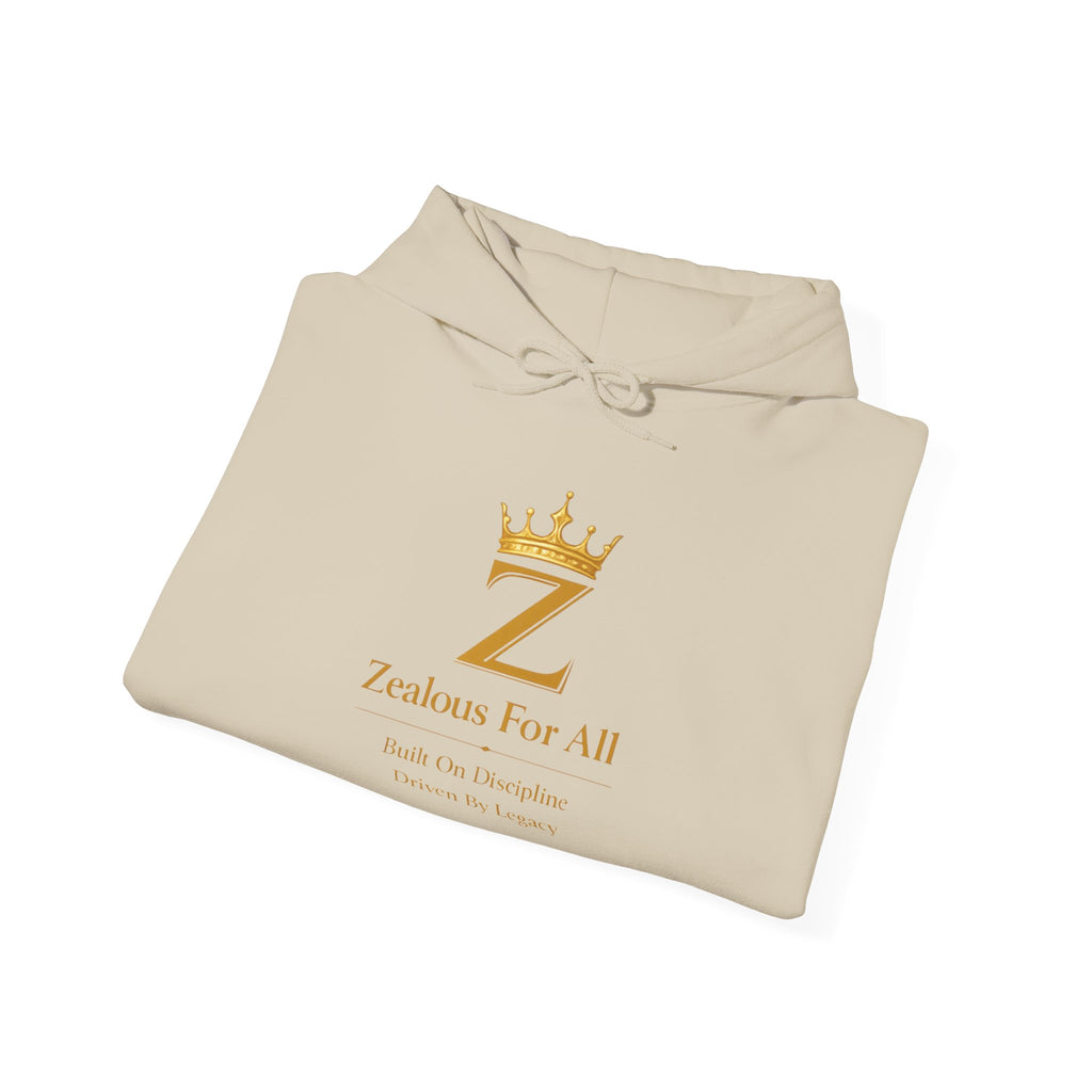Zealous For All Hoodie — Gold Logo - Zealous For All
