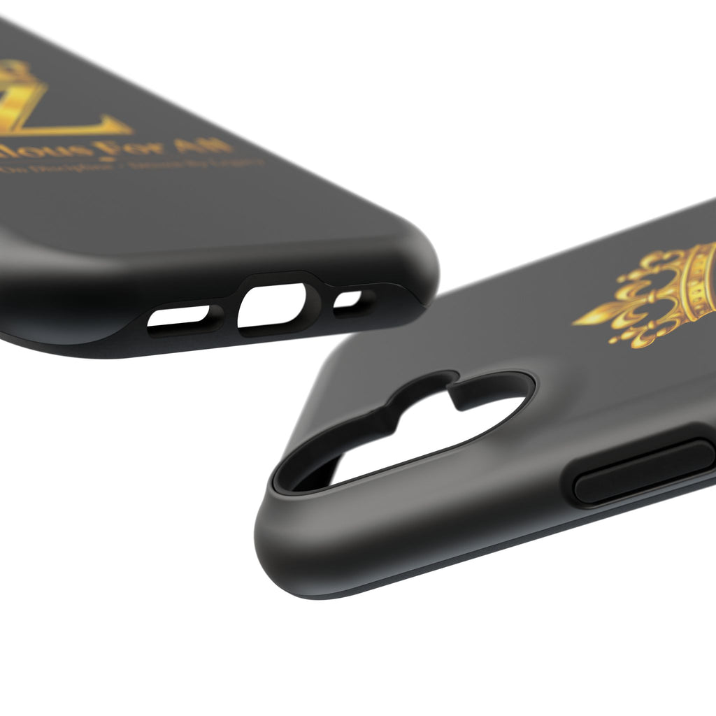 ZFA Phone Case  — "Zealous For All" Gold Crown Impact-Resistant Case Printify