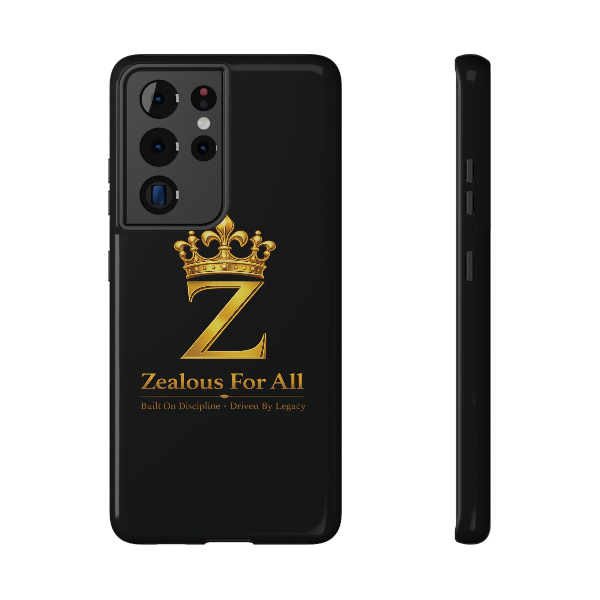 ZFA Phone Case  — "Zealous For All" Gold Crown Impact-Resistant Case Printify