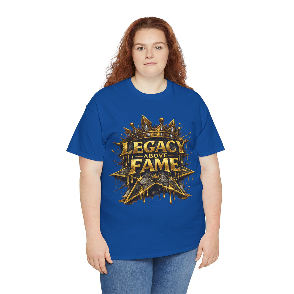 Adult Legacy Above Fame Graphic T-Shirt (Gold Drip) - Zealous For All