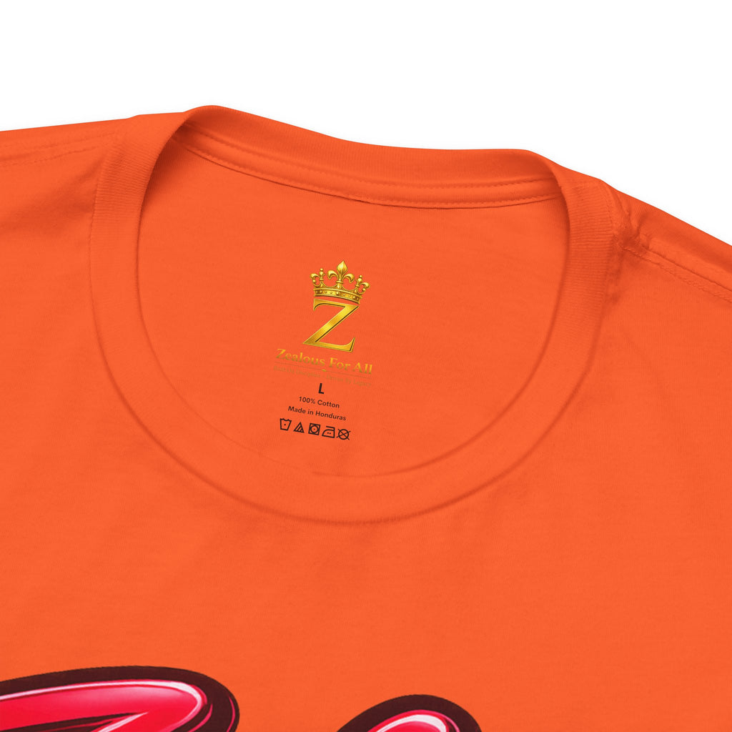 Zealous For All Graphic T-Shirt (Red Logo) Printify