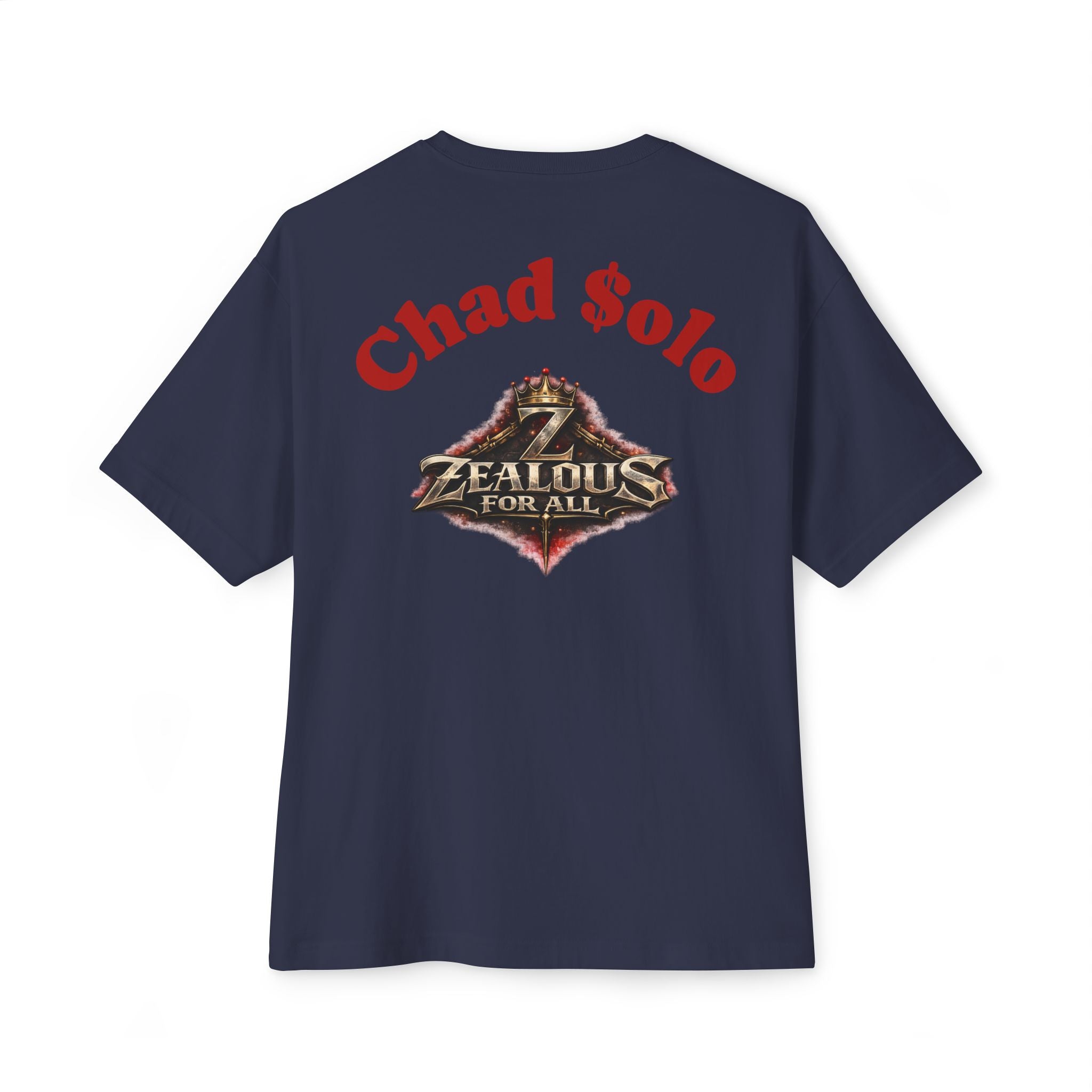 CEO CHAD EDITION *Oversized* Discipline Over Emotions Graphic Tee (Red Heart) Printify