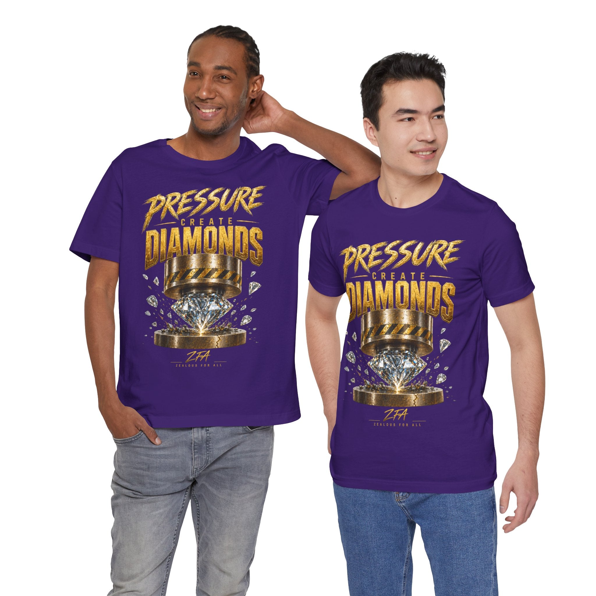 Pressure Create Diamonds T-Shirt — Motivational Graphic Tee