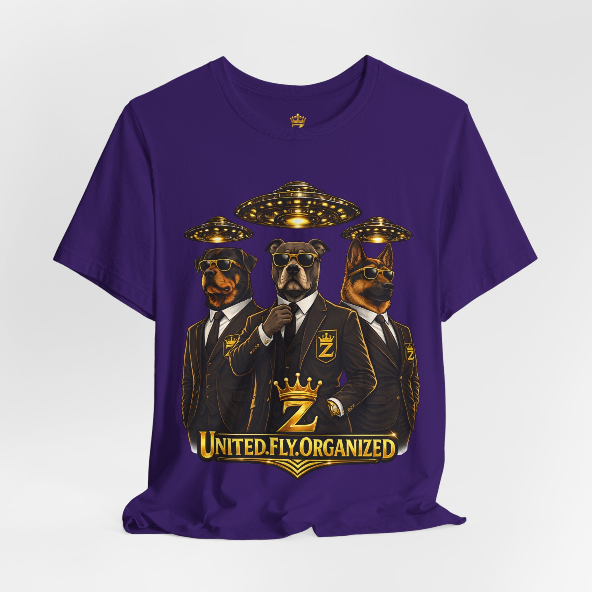 COMING SOON... United. Fly. Organized. Graphic Tee (Gold) Printify
