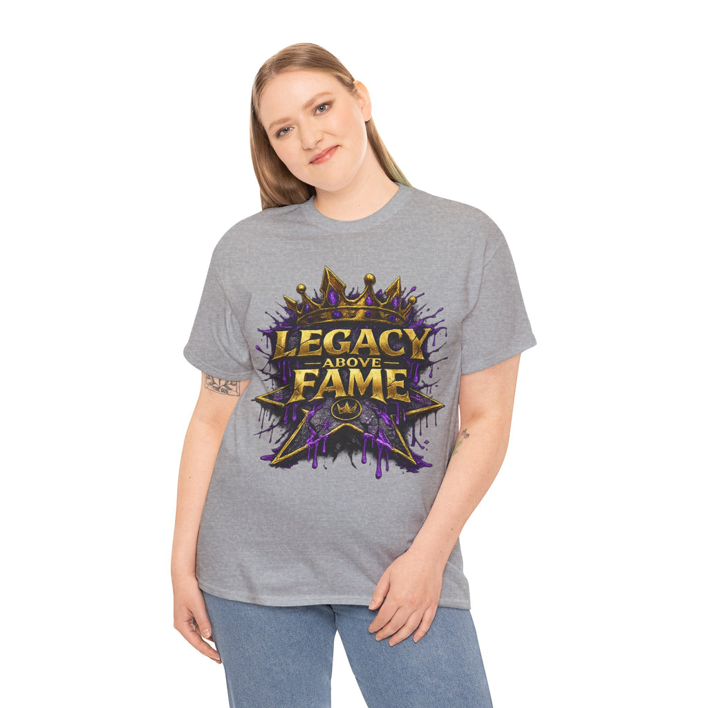 Adult Legacy Above Fame Graphic T-Shirt (Purple Drip) - Zealous For All