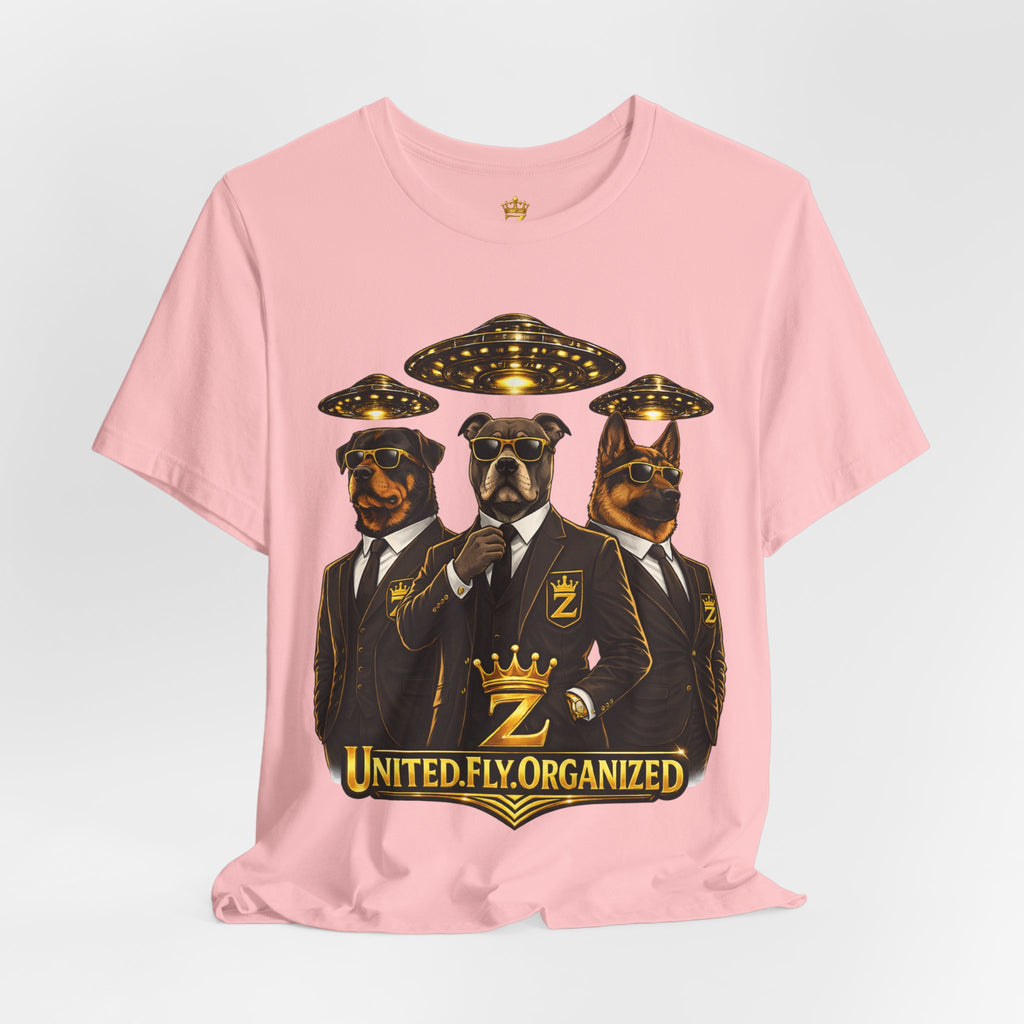 COMING SOON... United. Fly. Organized. Graphic Tee (Gold) Printify