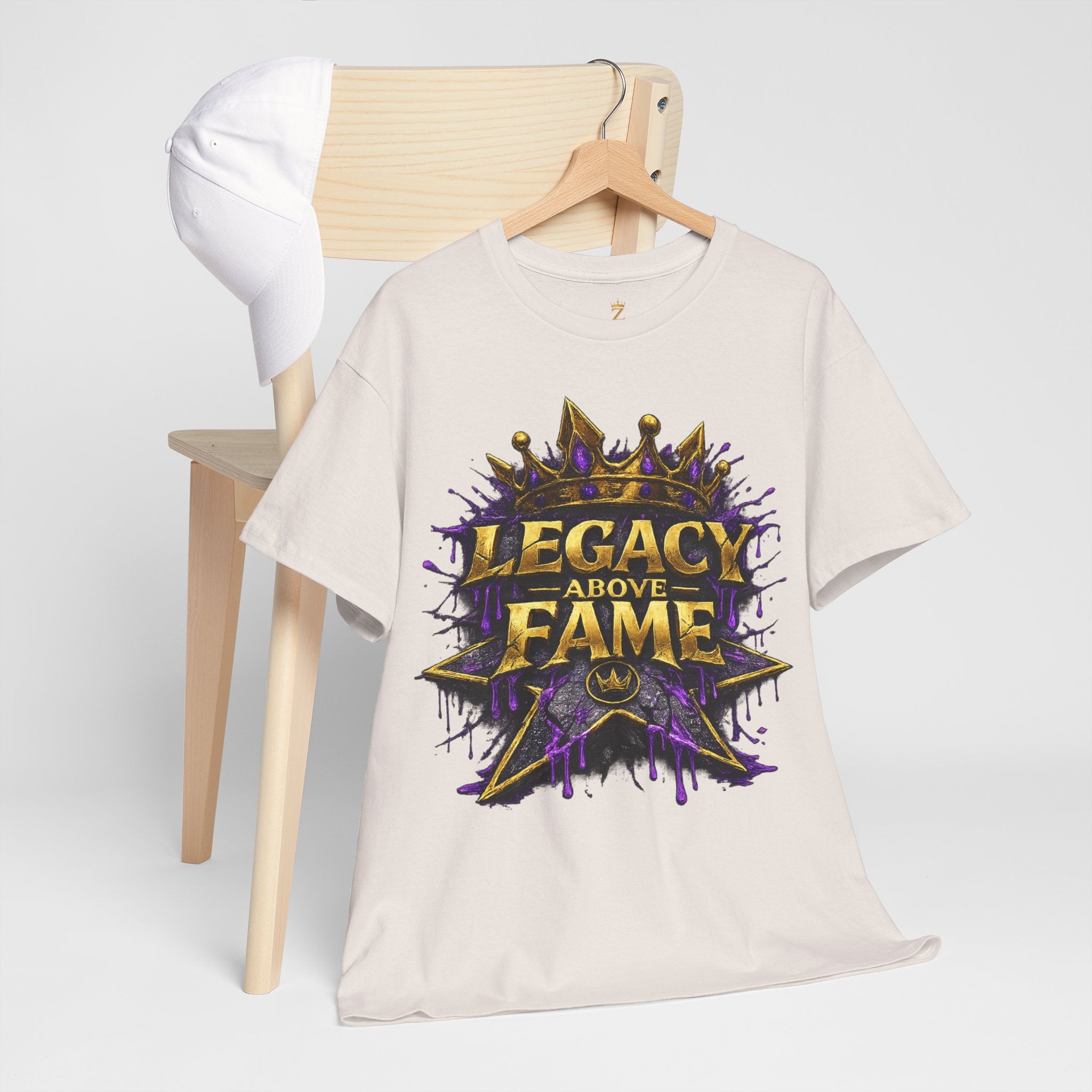 Adult Legacy Above Fame Graphic T-Shirt (Purple Drip) - Zealous For All