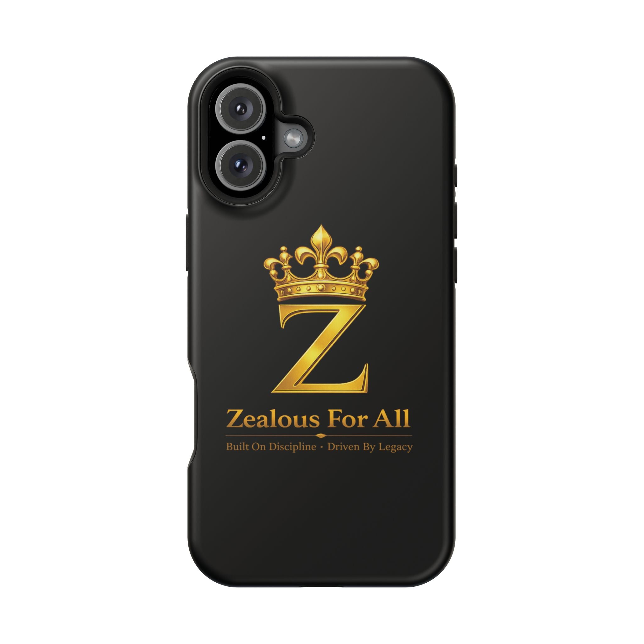 ZFA Phone Case  — "Zealous For All" Gold Crown Impact-Resistant Case Printify