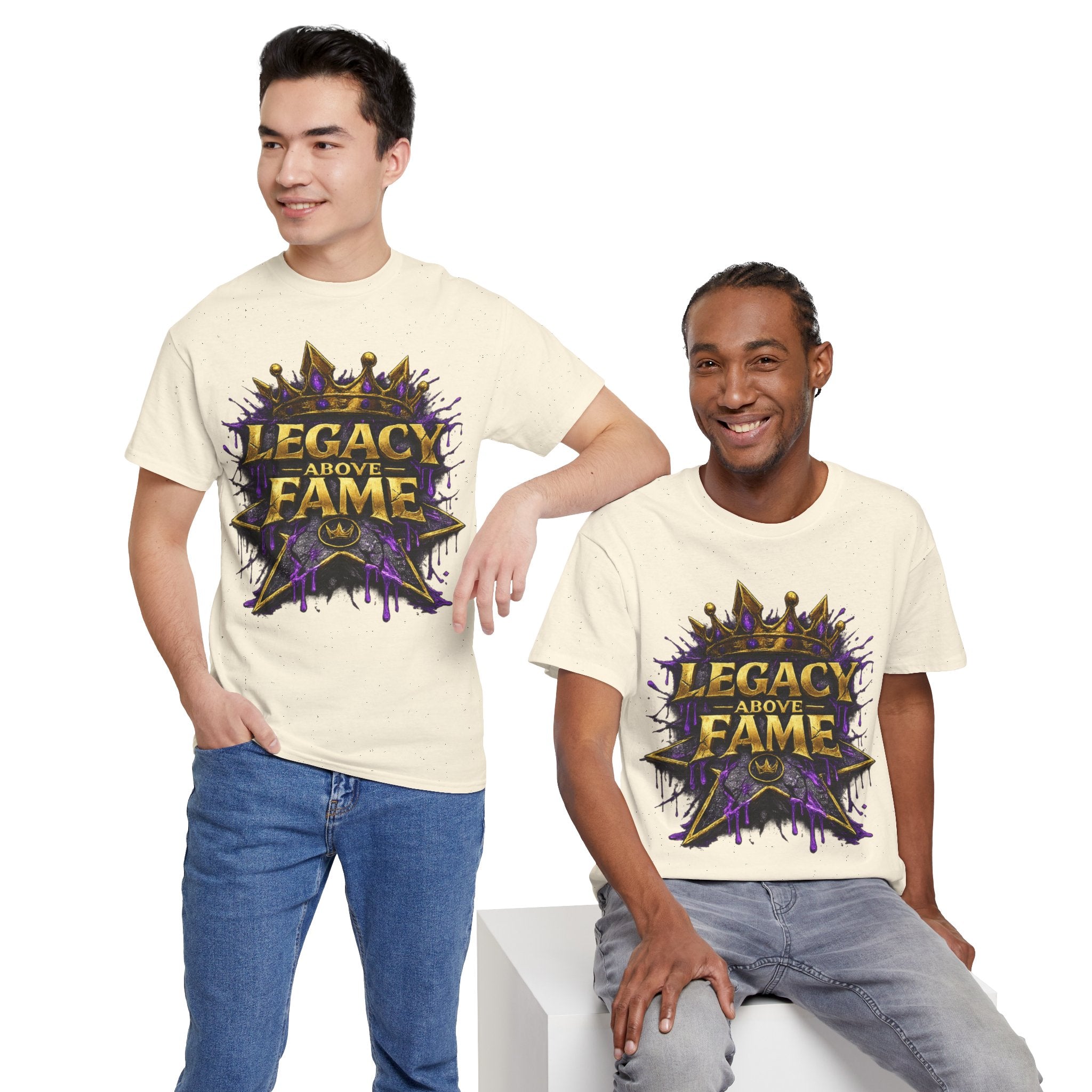 Adult Legacy Above Fame Graphic T-Shirt (Purple Drip) - Zealous For All
