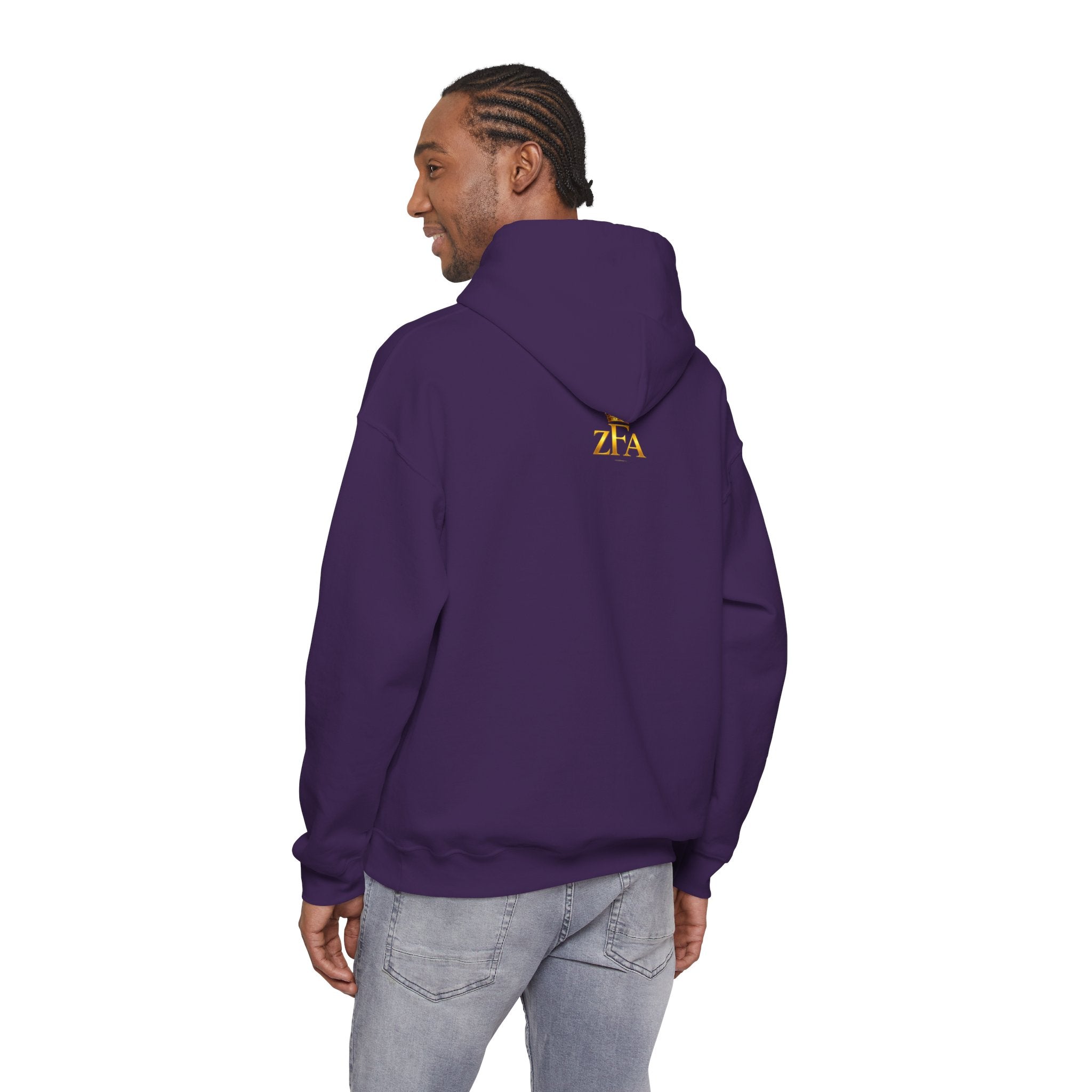 Zealous For All Hoodie — Gold Logo Printify