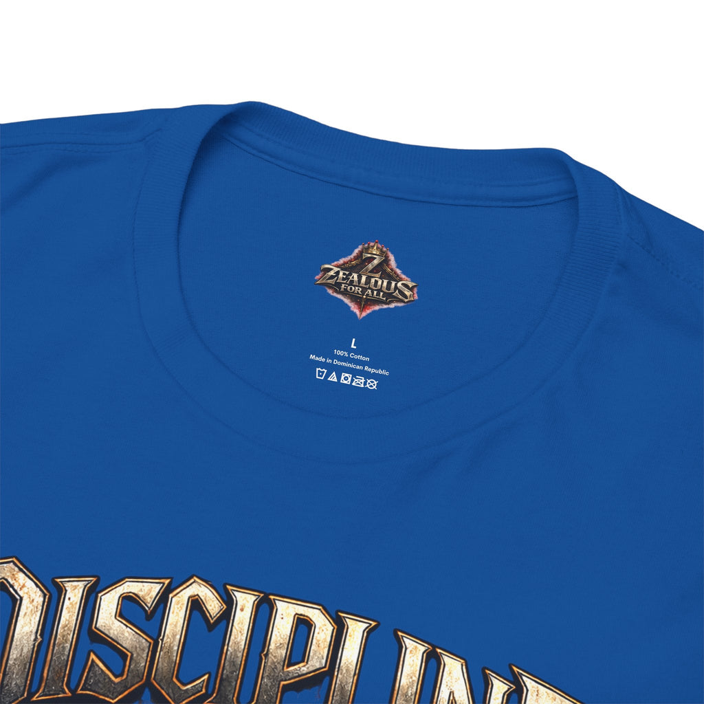 Discipline Over Emotions Graphic T-Shirt (Red Heart) Printify