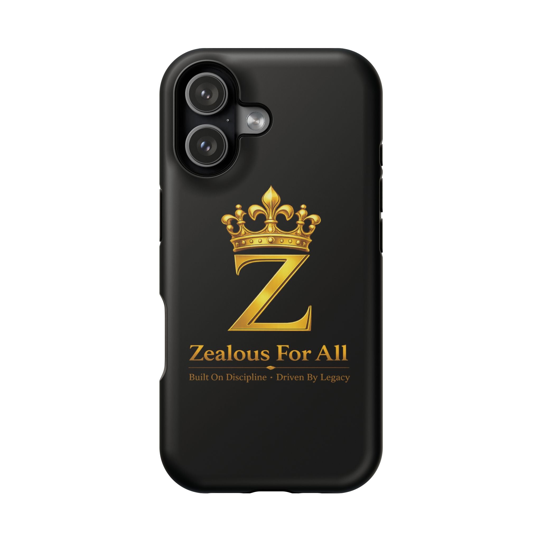 ZFA Phone Case  — "Zealous For All" Gold Crown Impact-Resistant Case Printify