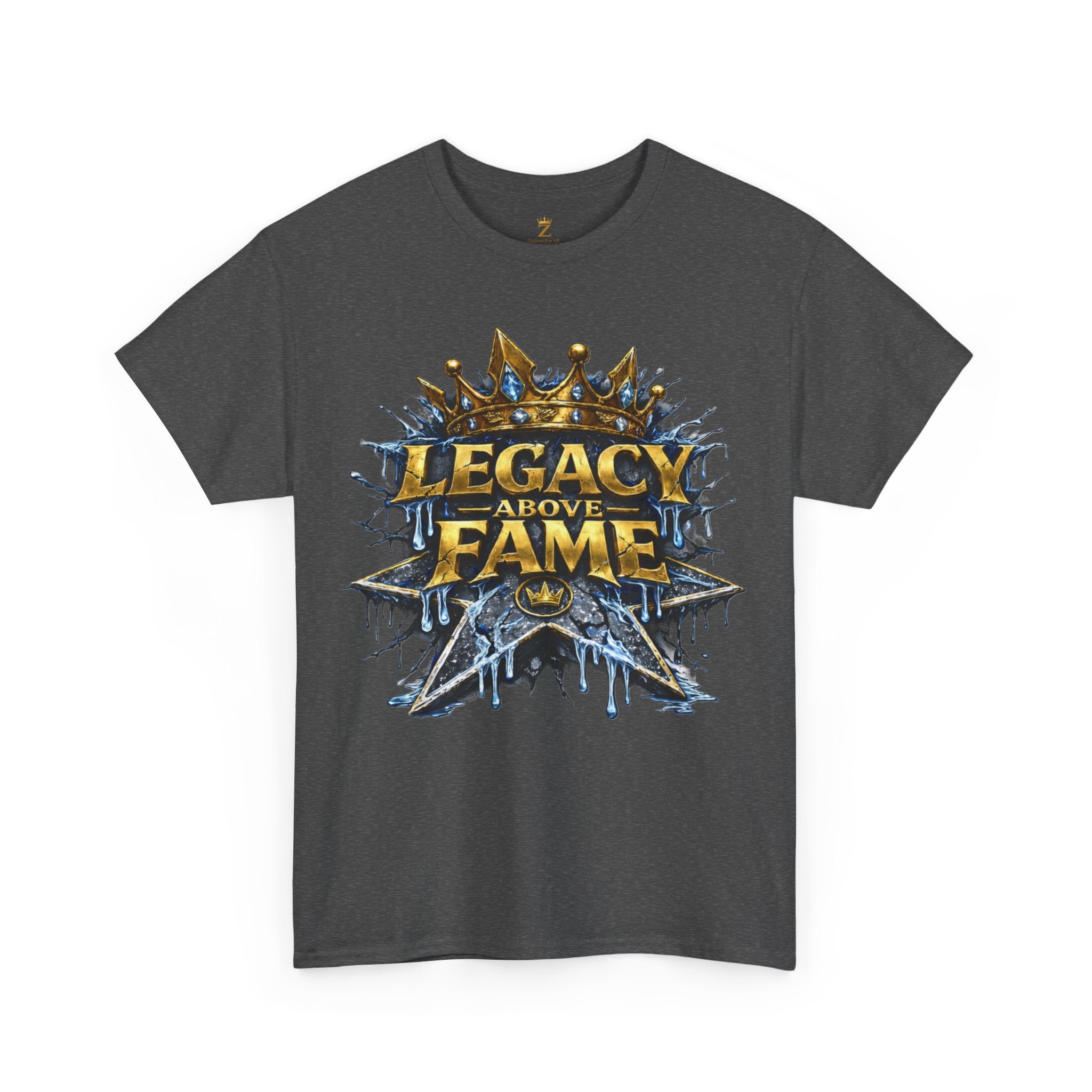 Adult Legacy Above Fame Graphic T-Shirt (Icy Blue Drip) - Zealous For All