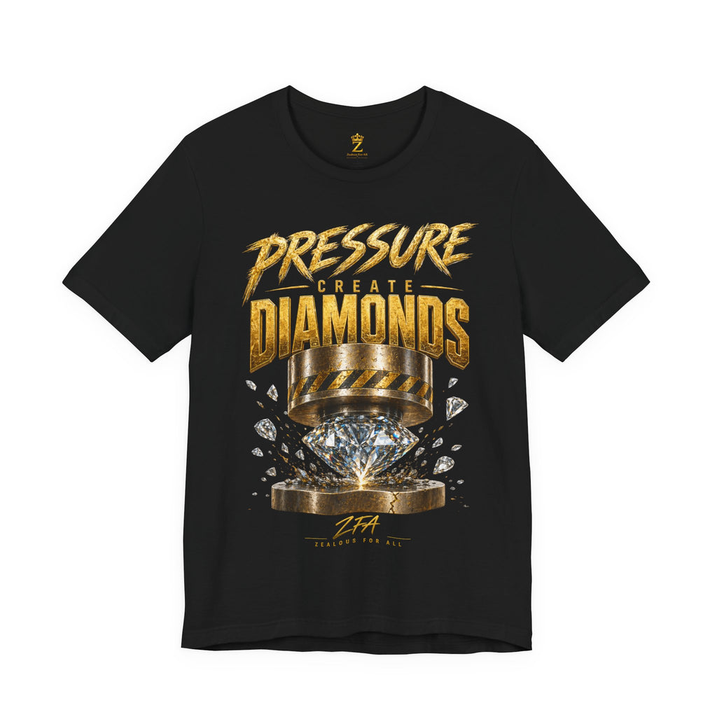 Pressure Create Diamonds T-Shirt — Motivational Graphic Tee