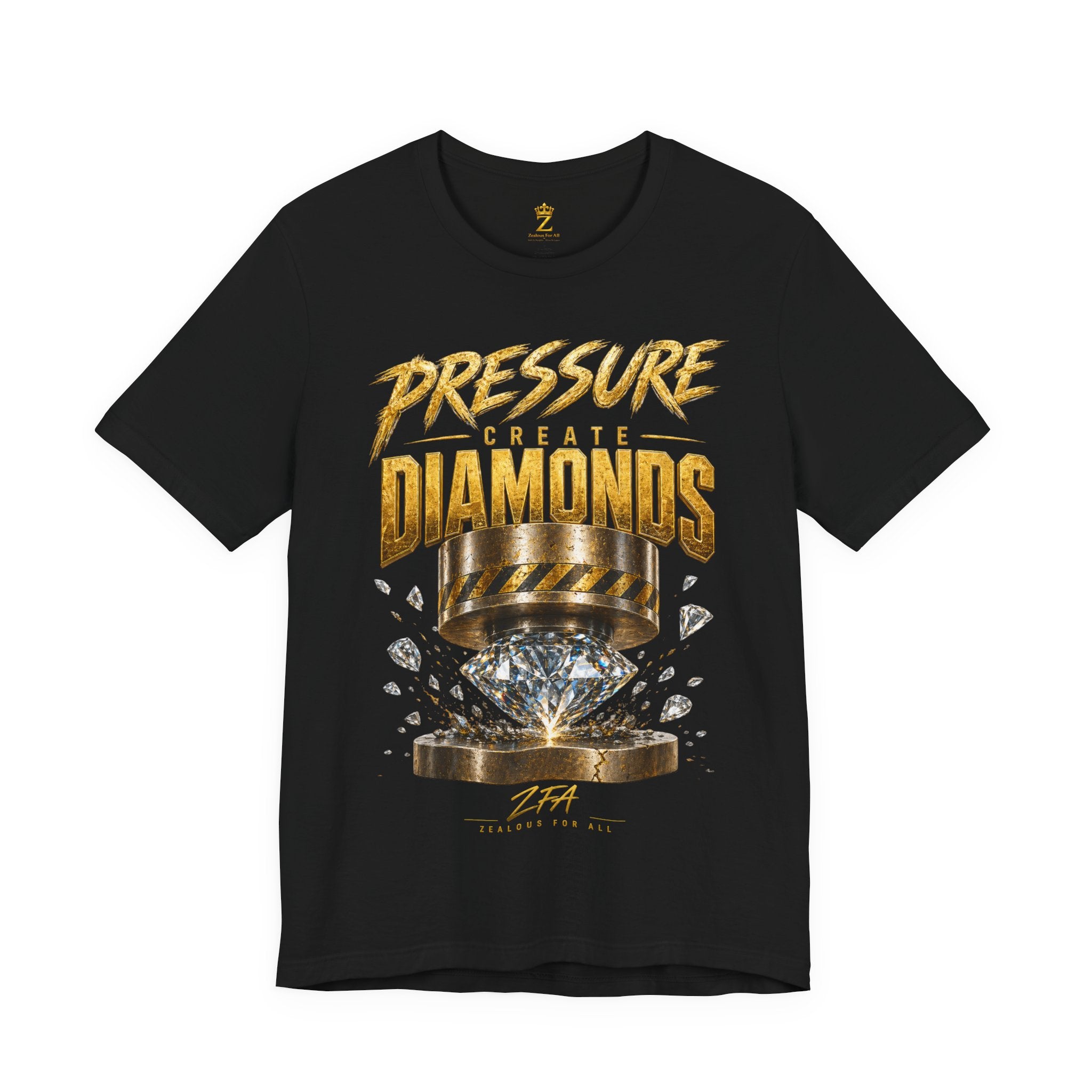 Pressure Create Diamonds T-Shirt — Motivational Graphic Tee