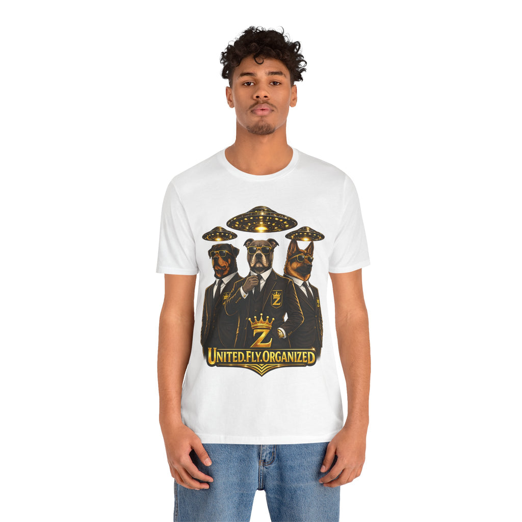 COMING SOON... United. Fly. Organized. Graphic Tee (Gold) Printify