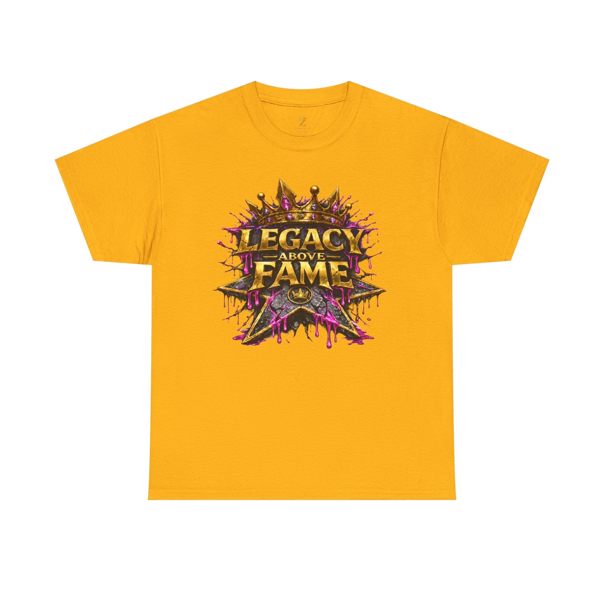 Adult Legacy Above Fame Graphic T-Shirt (Hot Pink Heart)