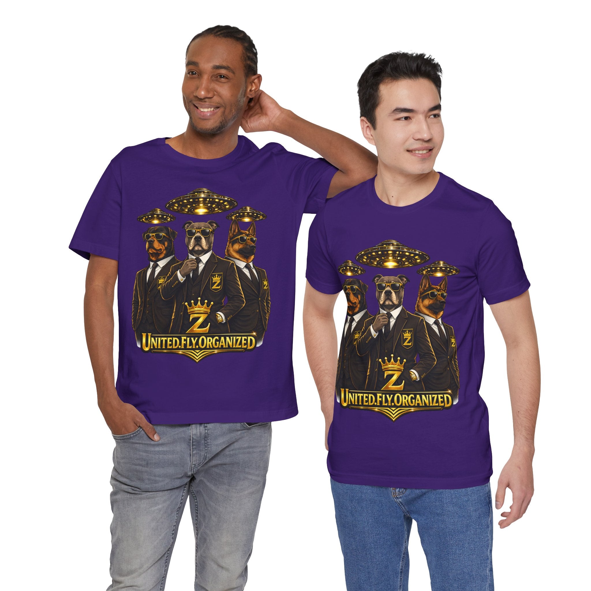 COMING SOON... United. Fly. Organized. Graphic Tee (Gold) Printify
