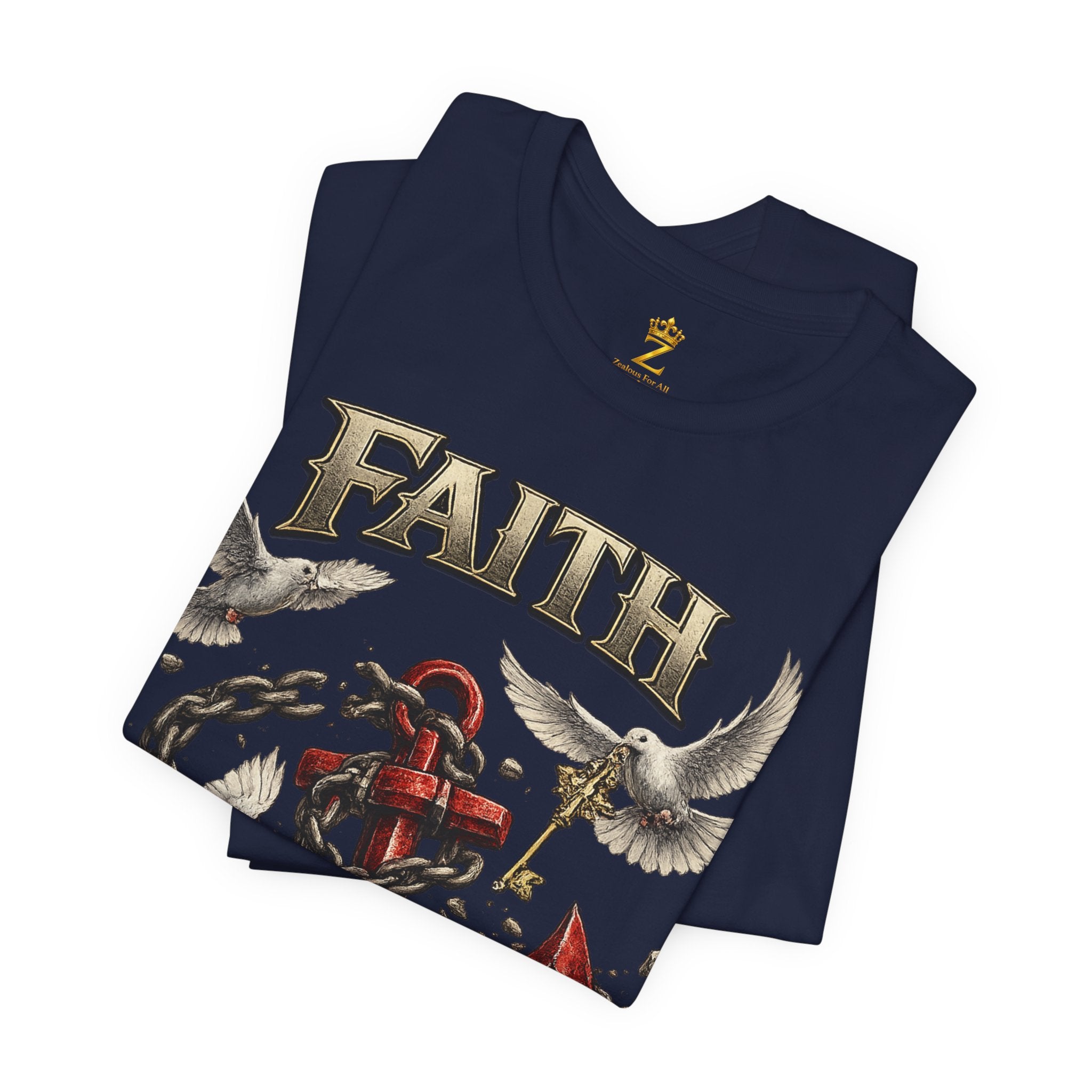 Faith Prevails T‑Shirt (Red Anchor) Printify