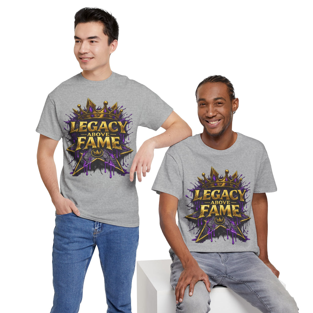 Adult Legacy Above Fame Graphic T-Shirt (Purple Drip) - Zealous For All