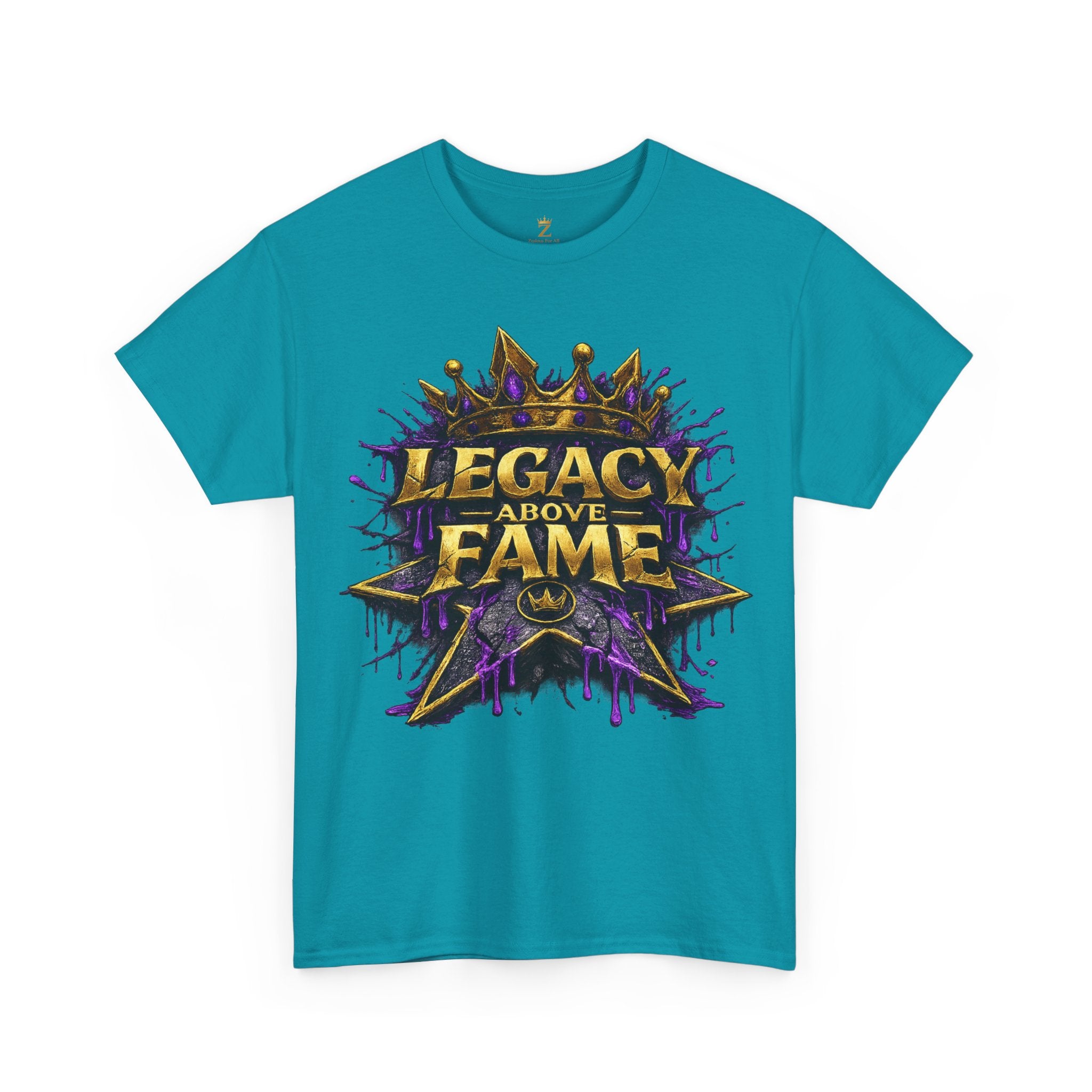 Adult Legacy Above Fame Graphic T-Shirt (Purple Drip) - Zealous For All