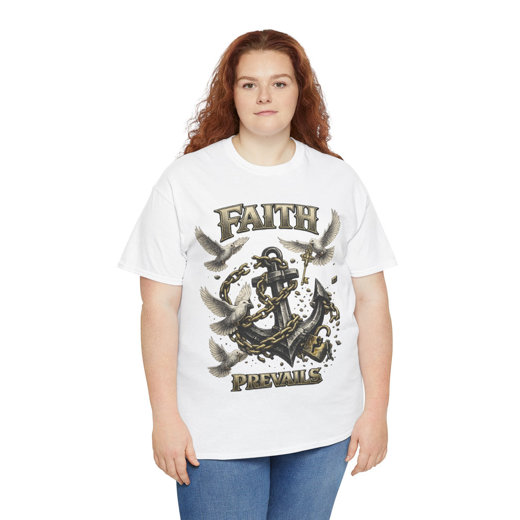 Adult Faith Prevails T‑Shirt (Black Anchor) Printify