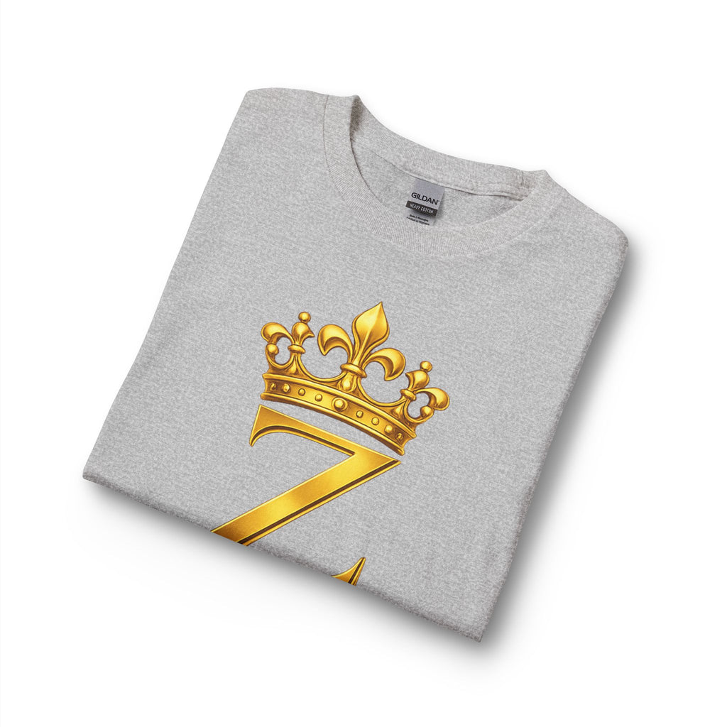 Long Sleeve Shirt — "Zealous For All" Gold Crown Logo, Printify