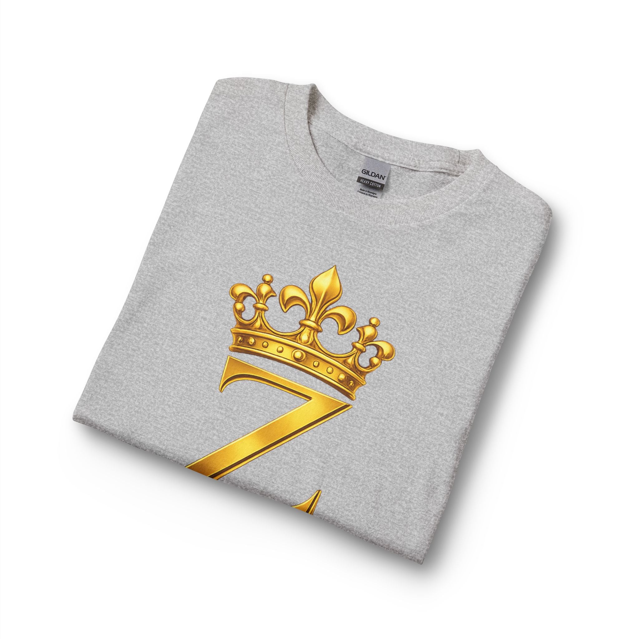 Long Sleeve Shirt — "Zealous For All" Gold Crown Logo, Printify