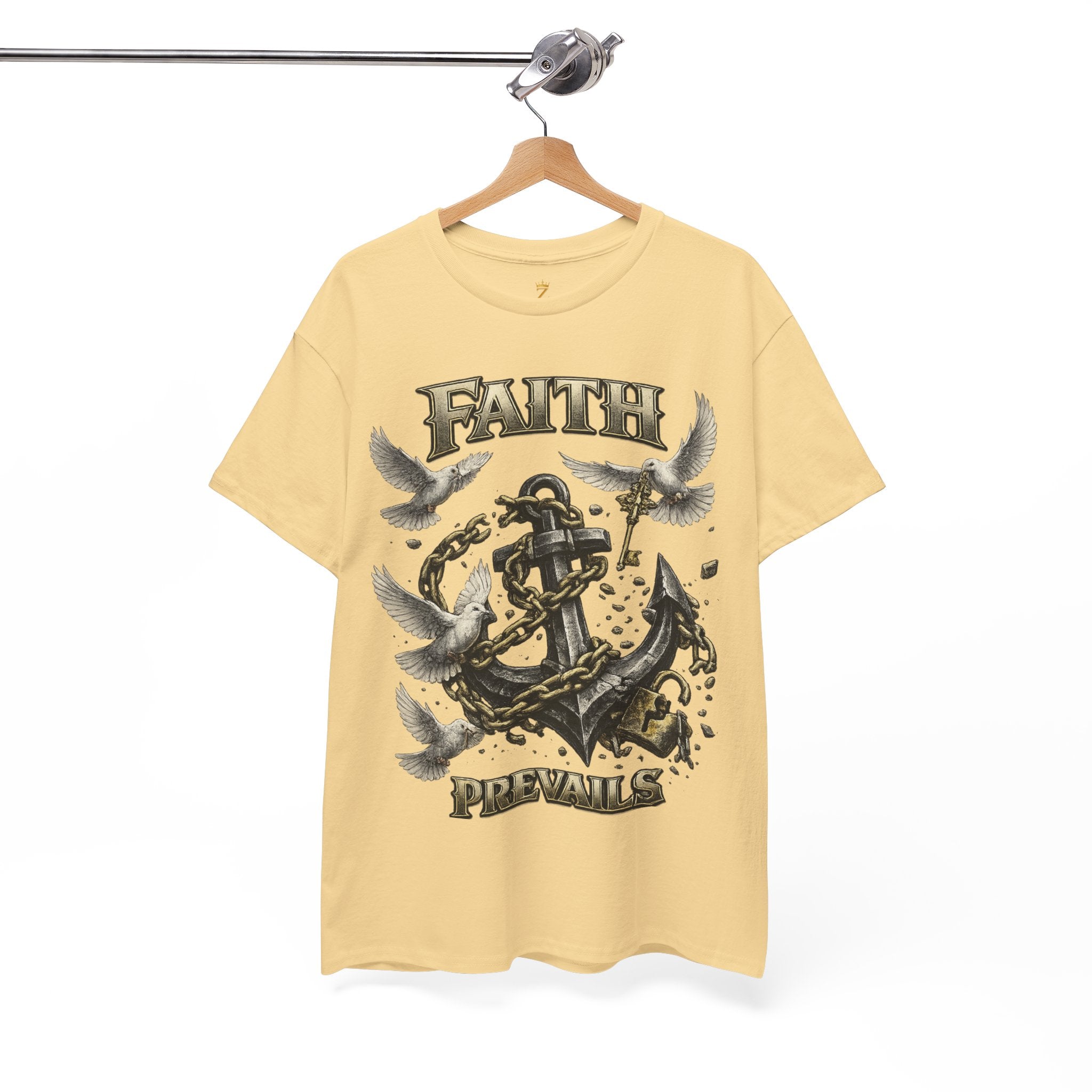 Adult Faith Prevails T‑Shirt (Black Anchor) Printify