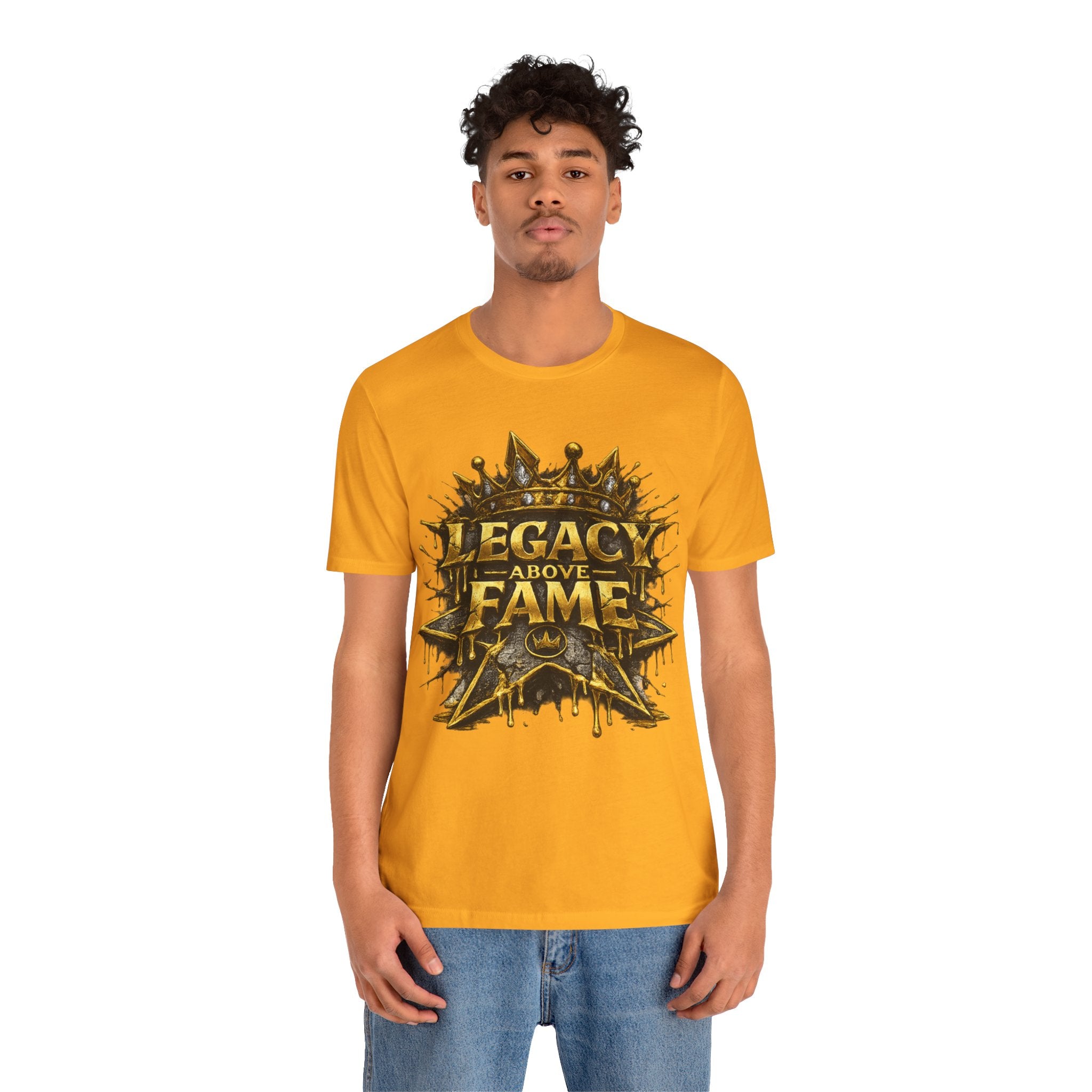 COMING SOON... Legacy Above Fame Graphic Tee (Gold Crown) Printify