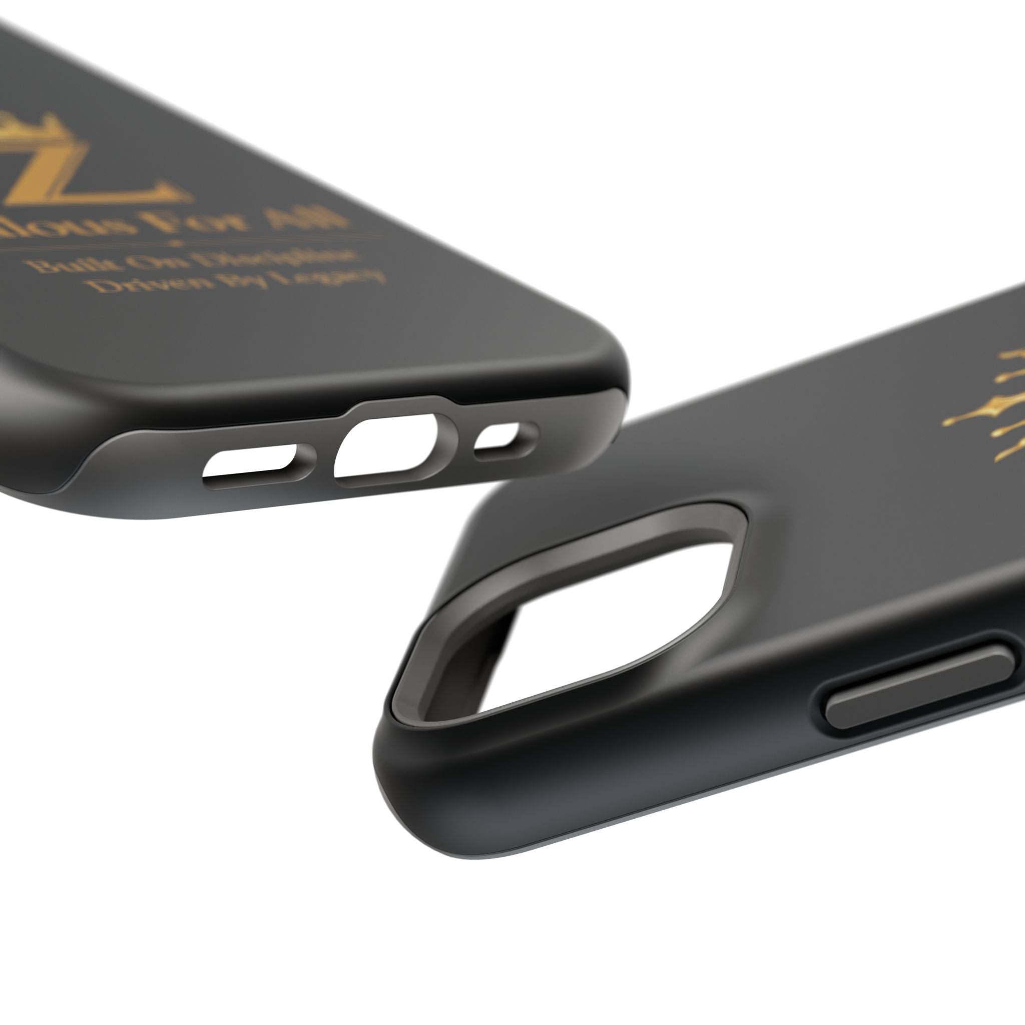 Phone Case — "Zealous For All" Gold Crown Impact-Resistant Case Printify