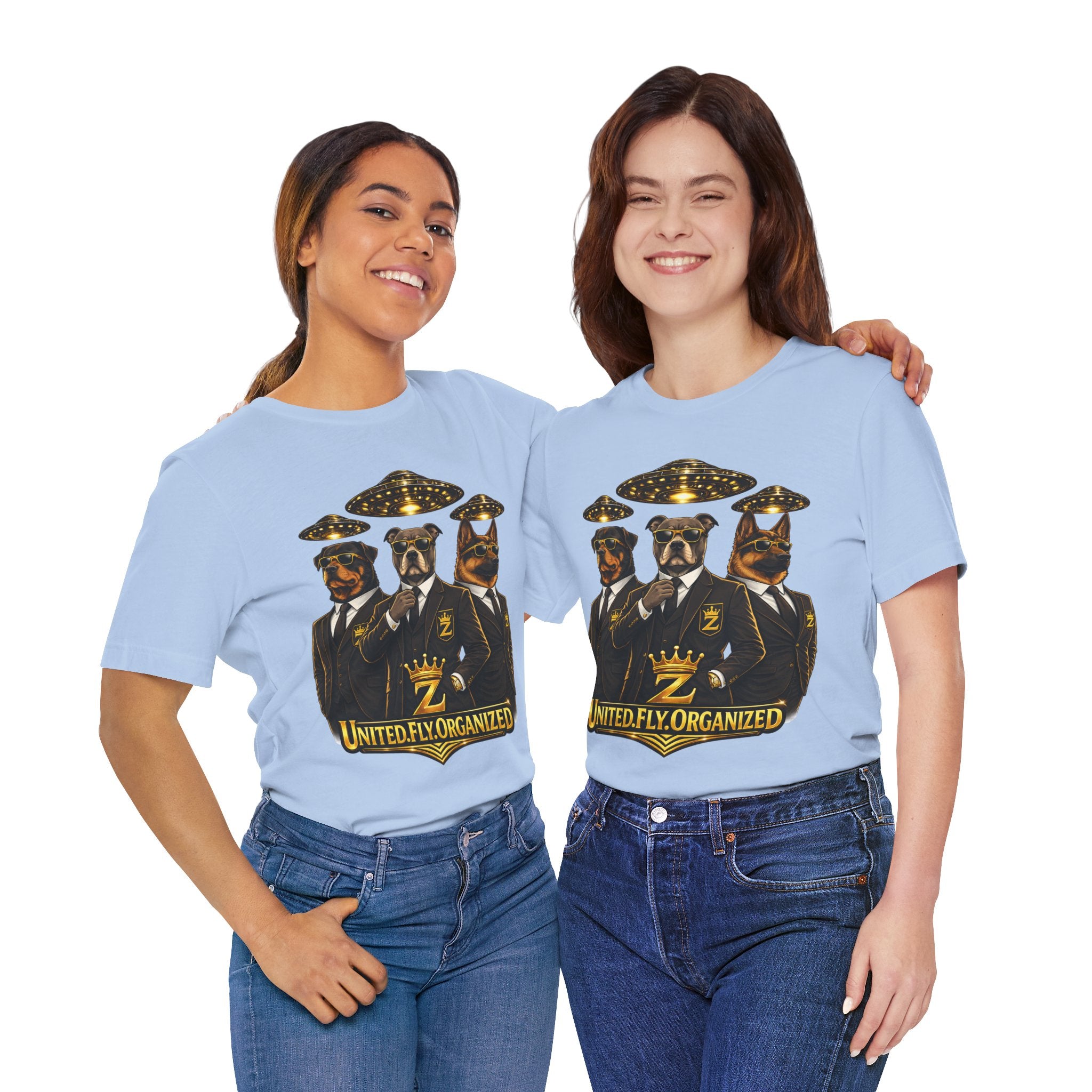 COMING SOON... United. Fly. Organized. Graphic Tee (Gold) Printify