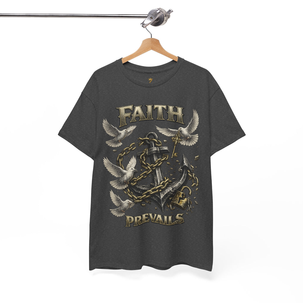 Adult Faith Prevails T‑Shirt (Black Anchor) Printify