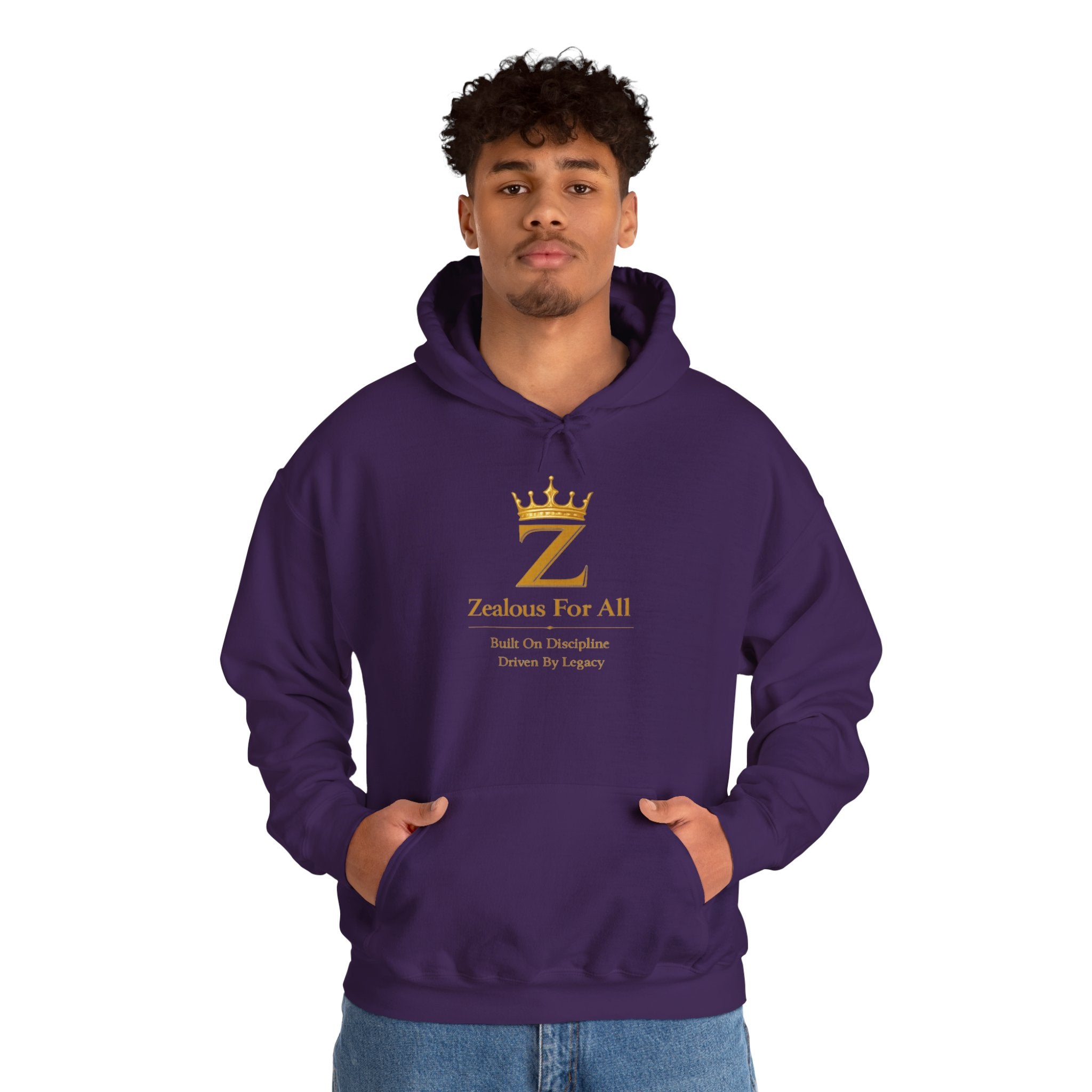 Zealous For All Hoodie — Gold Logo - Zealous For All