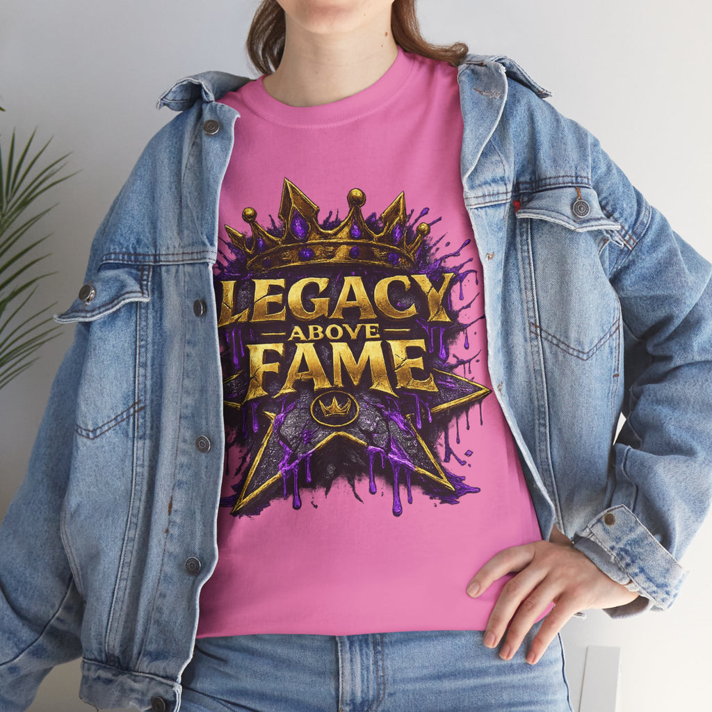 Adult Legacy Above Fame Graphic T-Shirt (Purple Drip) - Zealous For All