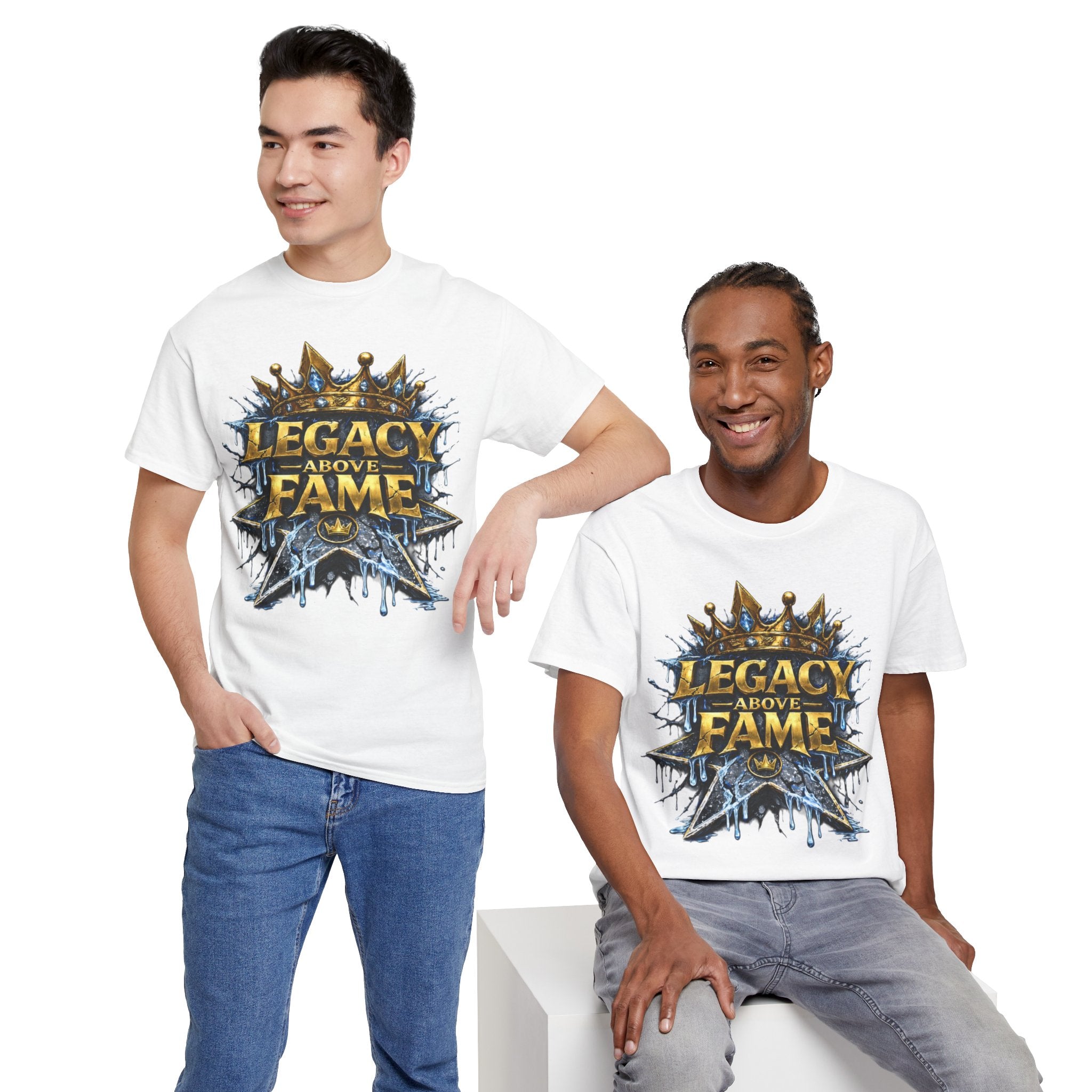 Adult Legacy Above Fame Graphic T-Shirt (Icy Blue Drip) - Zealous For All